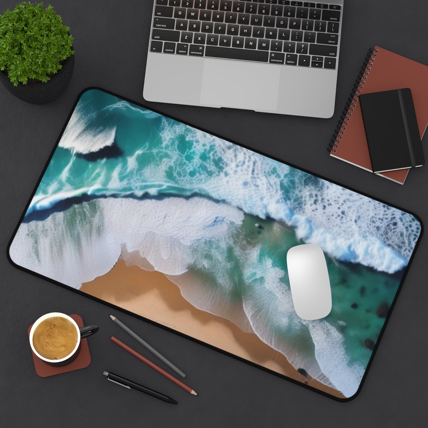 Large Gaming Mouse Pad – Premium Mouse Pad & Tech Accessory for Home & Office, Premium Desk Mat, Gaming Mouse Pad, Non-slip, Ocean Waves Desk Mat – Create a Serene Workspace