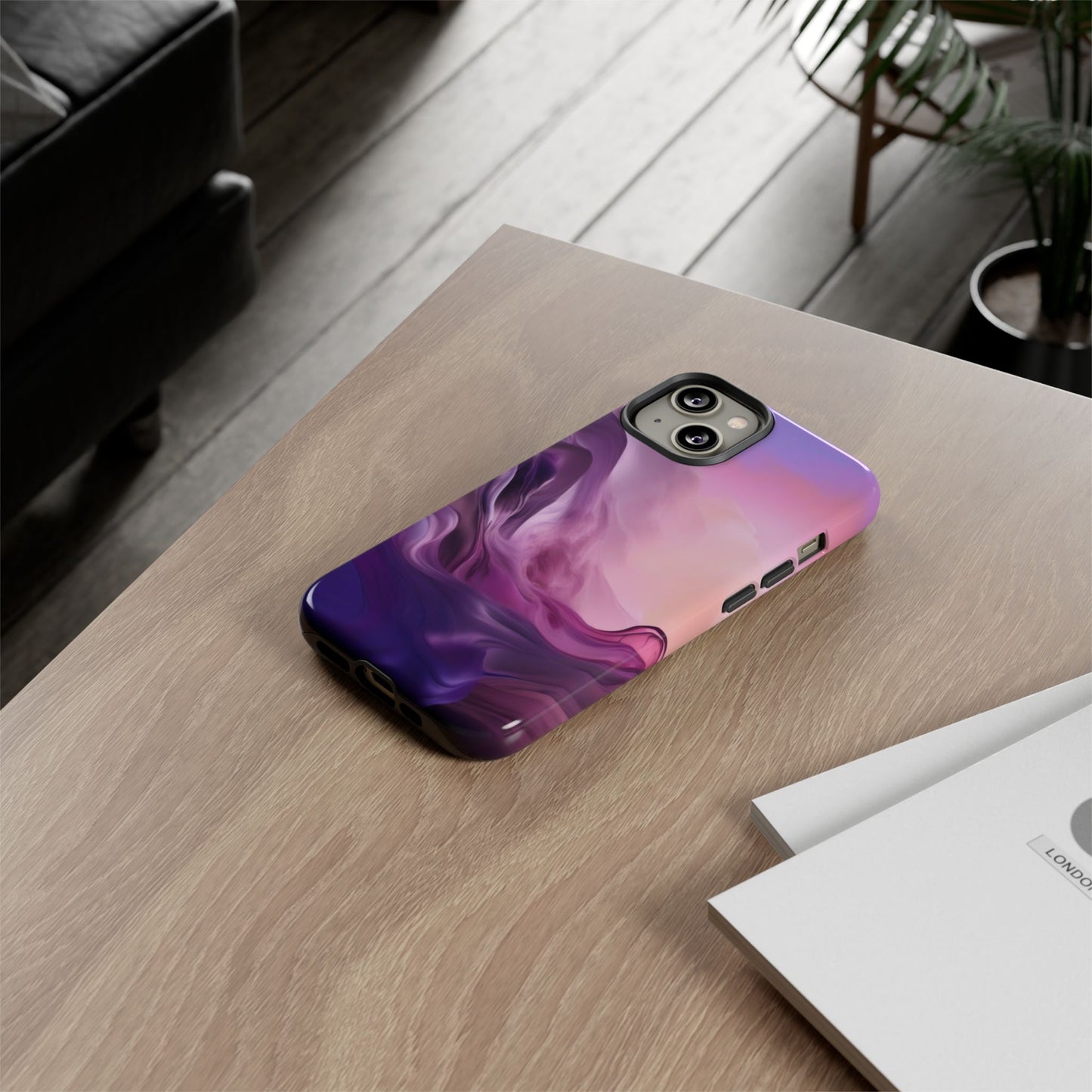 iPhone Tough Case Phone Case for iPhone 14\15\16 – Dual Layer, Matte/Glossy Finish, Wireless Charging Compatible