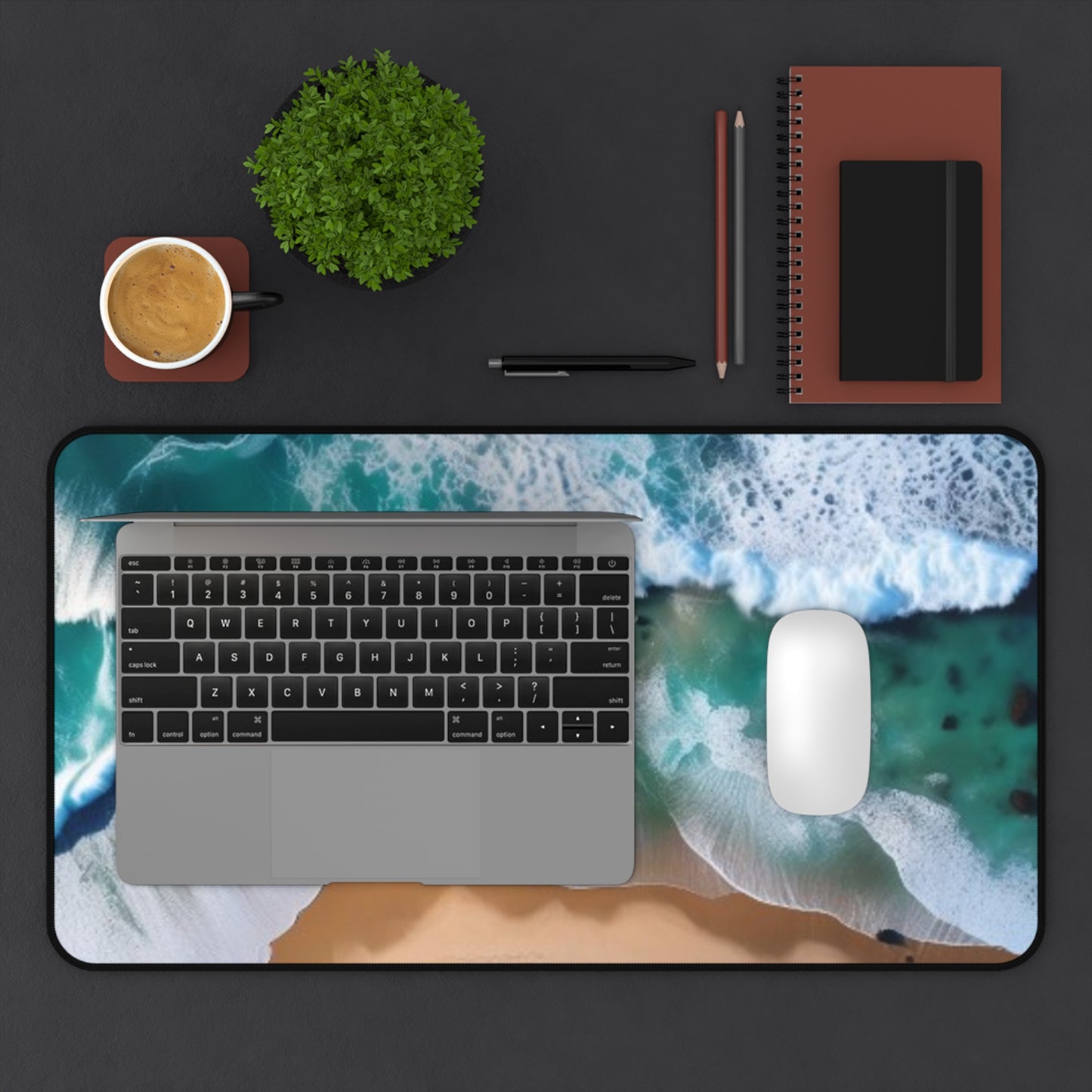 Large Gaming Mouse Pad – Premium Mouse Pad & Tech Accessory for Home & Office, Premium Desk Mat, Gaming Mouse Pad, Non-slip, Ocean Waves Desk Mat – Create a Serene Workspace
