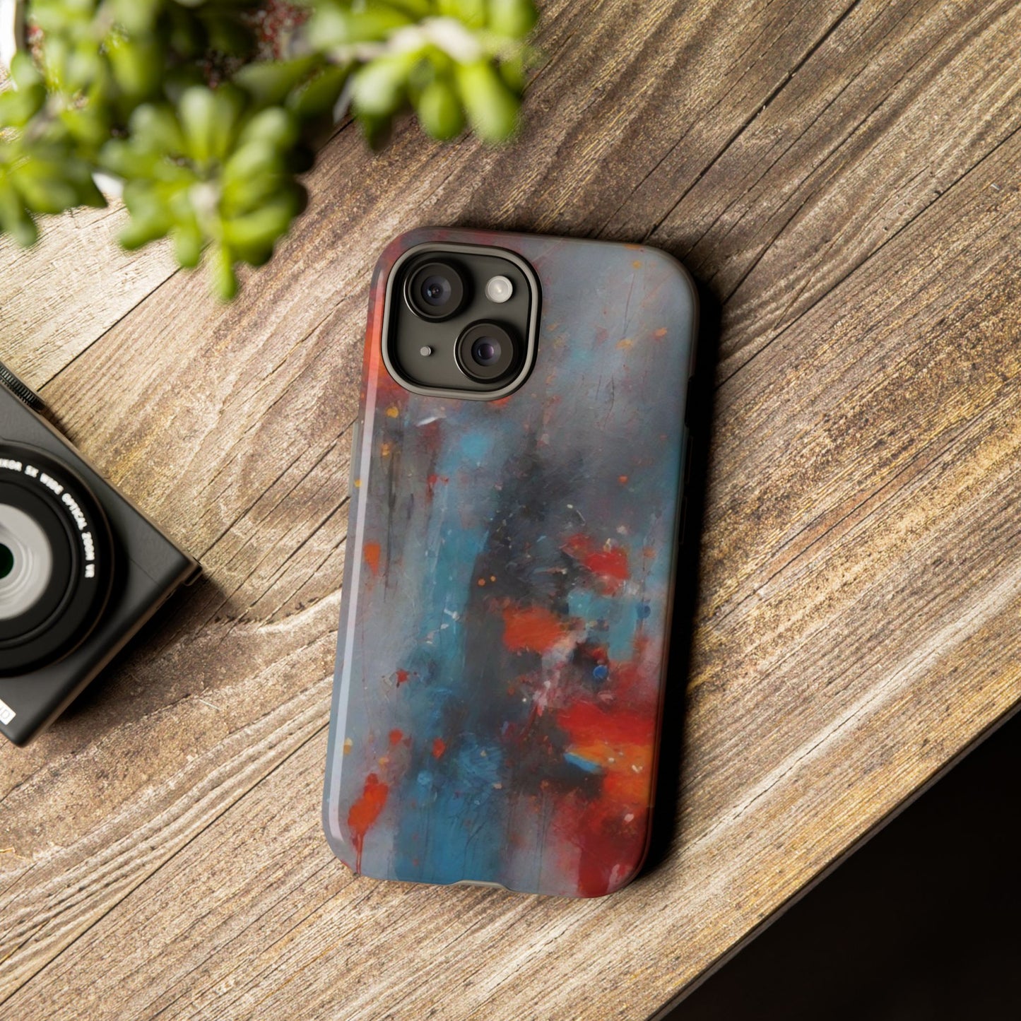iPhone Tough Case Phone Case for iPhone 14\15\16 – Dual Layer, Matte/Glossy Finish, Wireless Charging Compatible