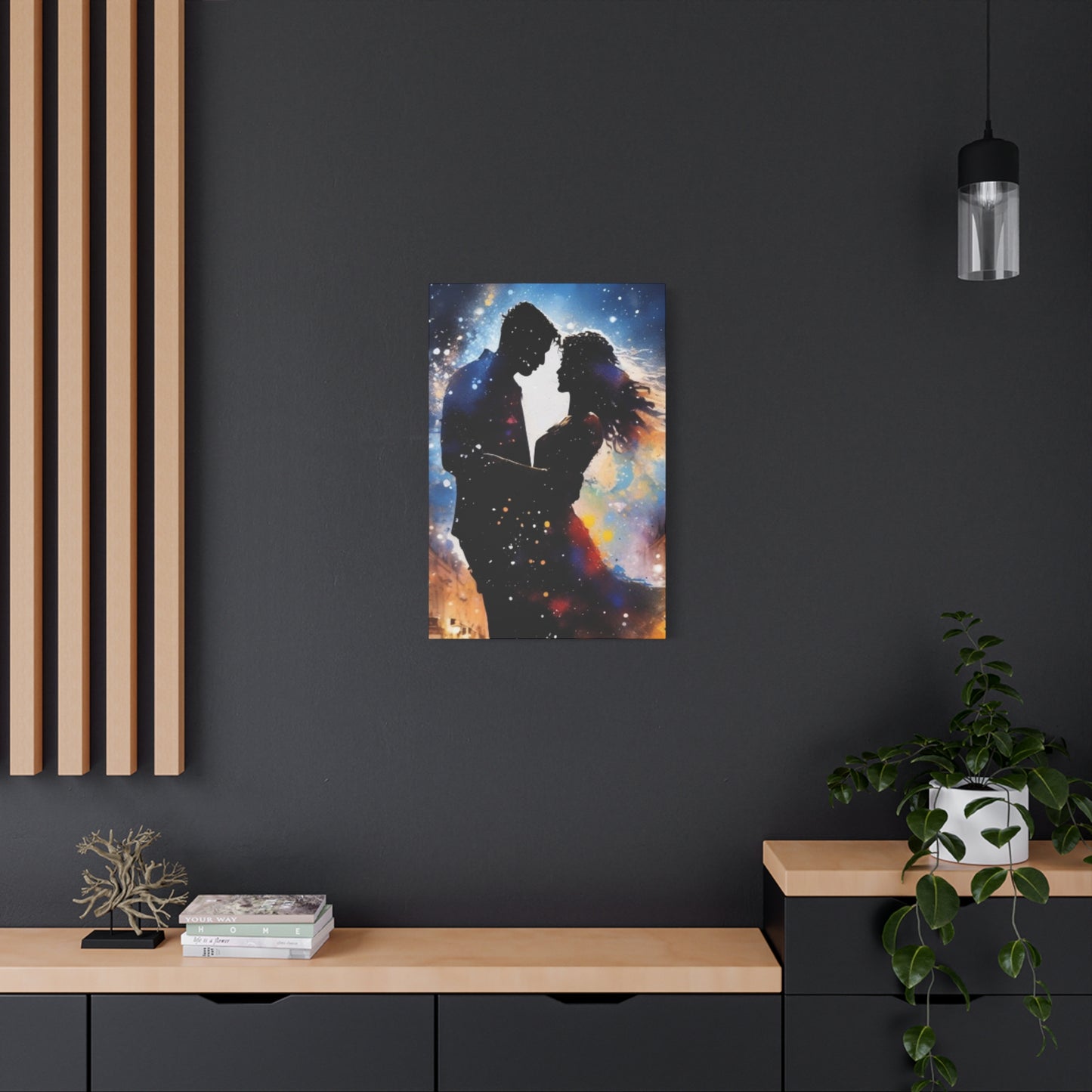 Abstract Art Canvas Print – Modern Wall Art, Digital Artwork, Matte Canvas, Ready to Hang, Home & Office Décor, Modern Wall Décor, Home Decoration, Couple Artwork, Unique Gift for Anniversary, Valentine's Day