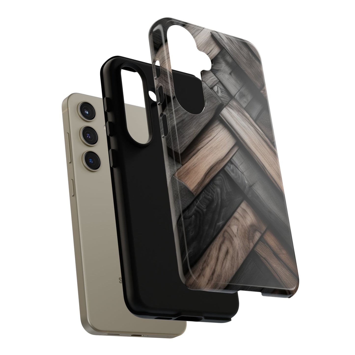 Tough Case Phone Case for Samsung Galaxy S25/S24 – Dual Layer, Matte/Glossy Finish, Wireless Charging Compatible