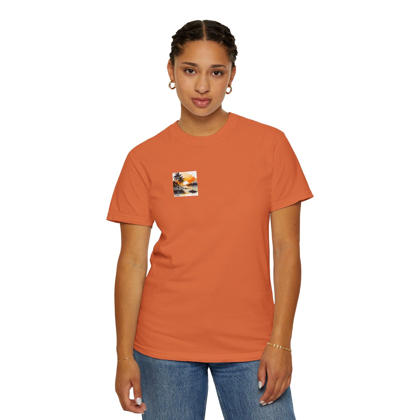 Tropical Sunset T-shirt | Unisex Garment-Dyed Tee | Beach Vibe, Summer Fashion, Vacation Essential, Gift Idea, Relaxed Style