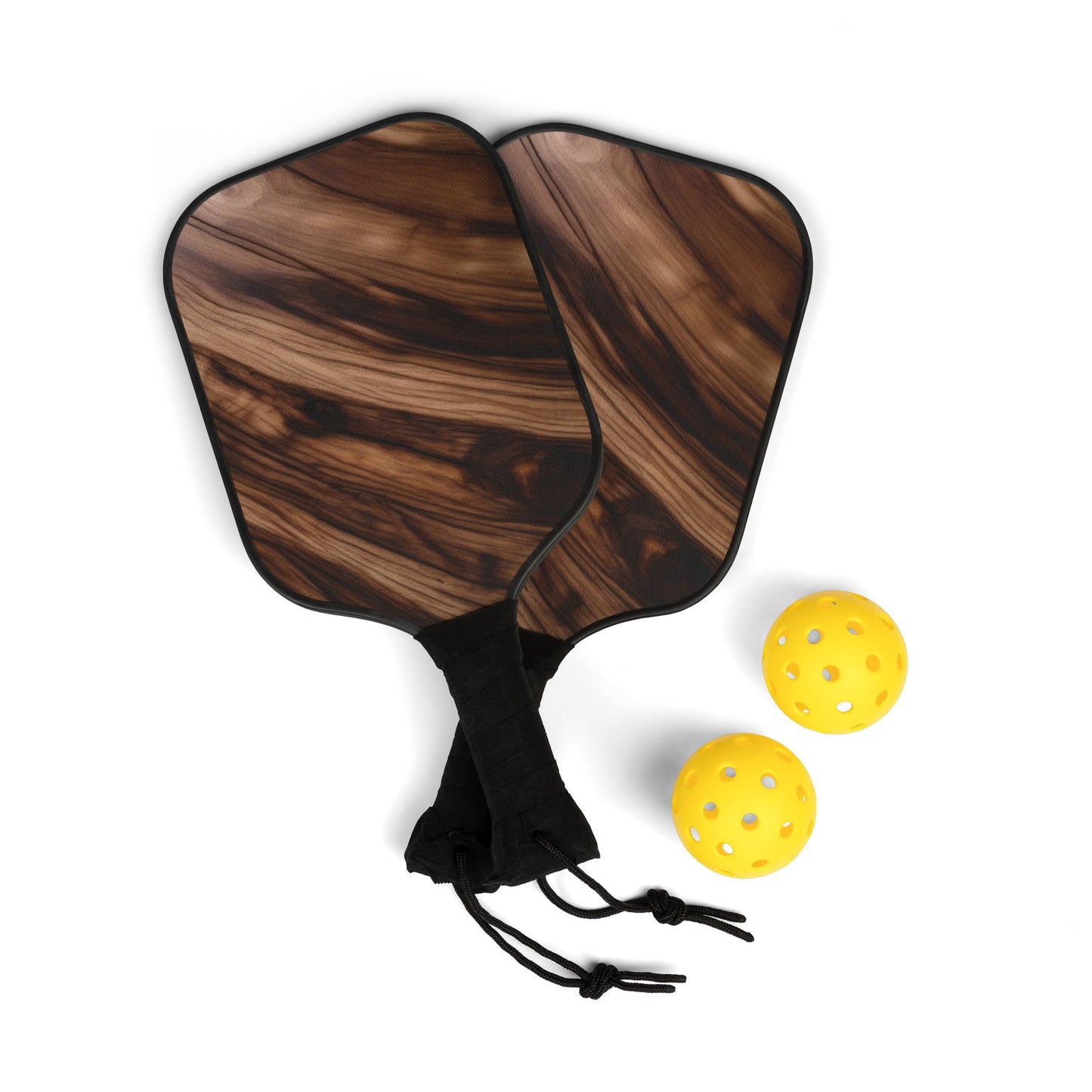 Pickleball Kit – Durable Wooden Paddles, Portable Set with Balls & Carry Bag for All Skill Levels - Perfect for Outdoor Fun!