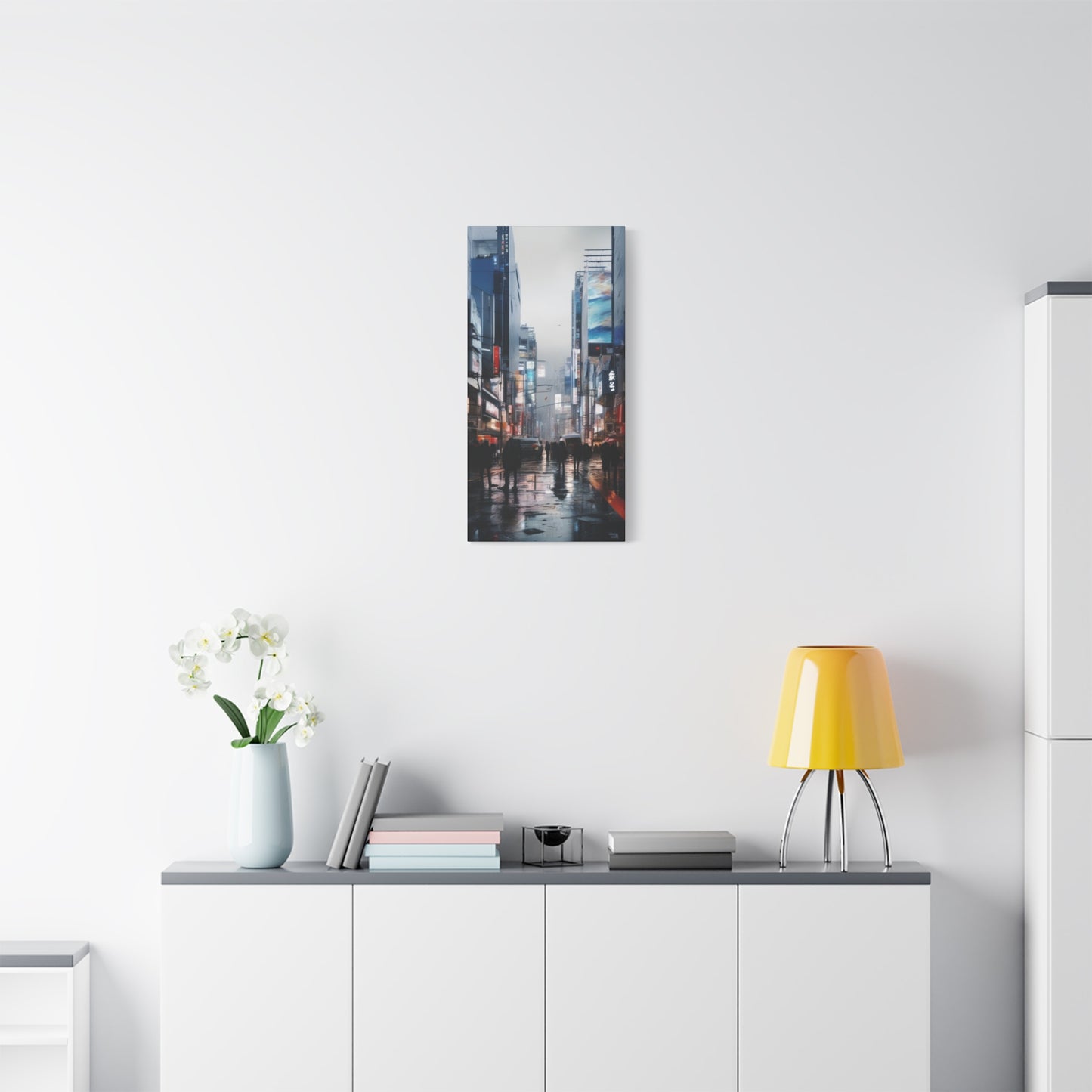 Abstract Art Canvas Print – Modern Wall Art, Digital Artwork, Matte Canvas, Ready to Hang, Home & Office Décor, Modern Wall Décor, Urban Nightlife Canvas Art - Modern Cityscape Wall Decor