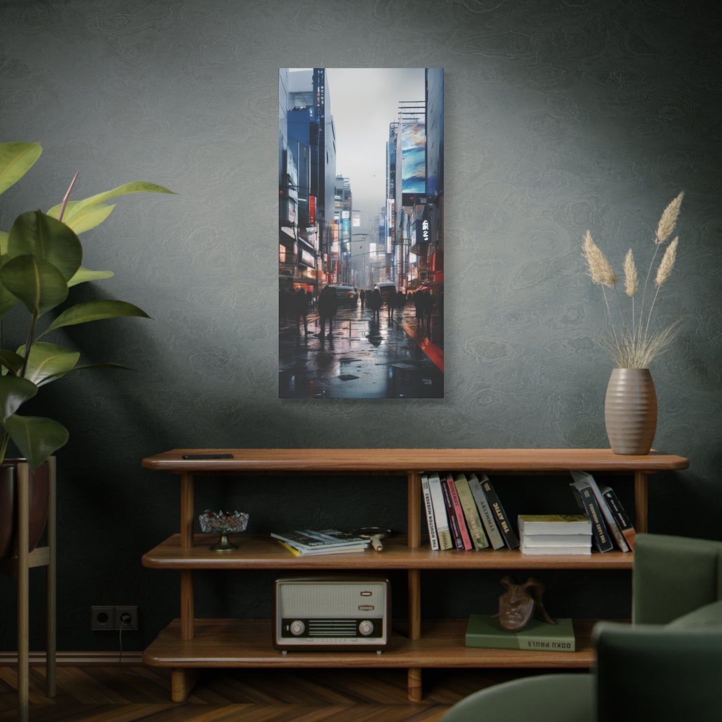 Abstract Art Canvas Print – Modern Wall Art, Digital Artwork, Matte Canvas, Ready to Hang, Home & Office Décor, Modern Wall Décor, Urban Nightlife Canvas Art - Modern Cityscape Wall Decor