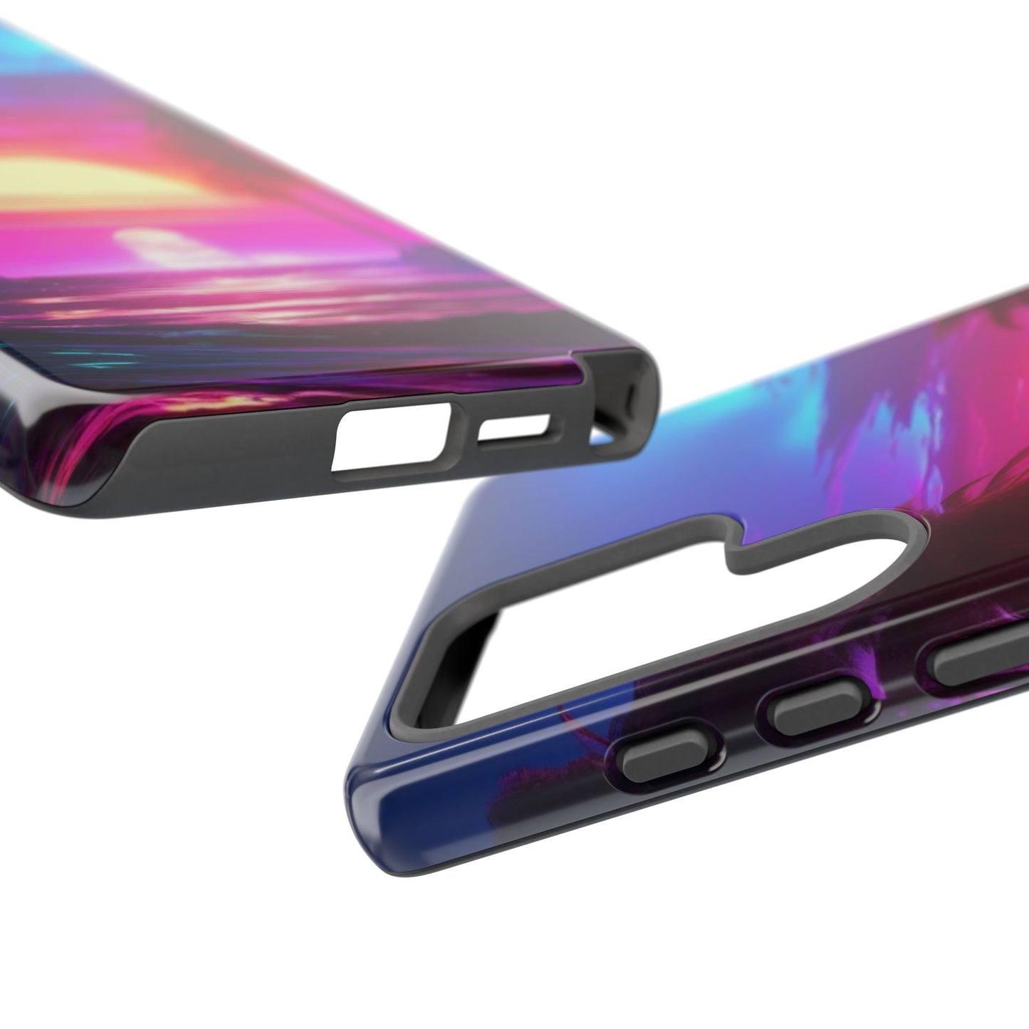 Tough Case Phone Case for Samsung Galaxy S25/S24 – Dual Layer, Matte/Glossy Finish, Wireless Charging Compatible