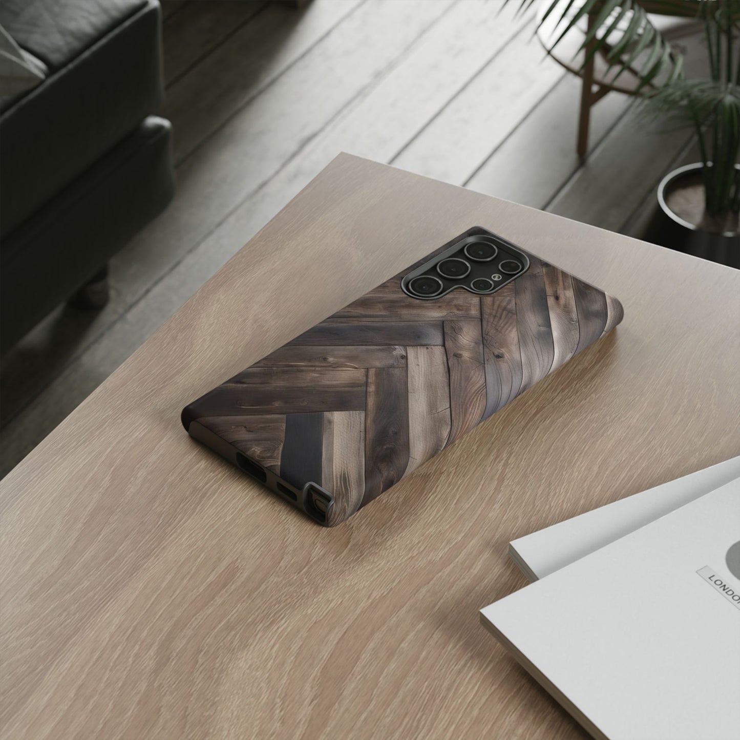 Herringbone Phone Case for Samsung Galaxy S25/S24/S23/S22 - Tough and Stylish Protection