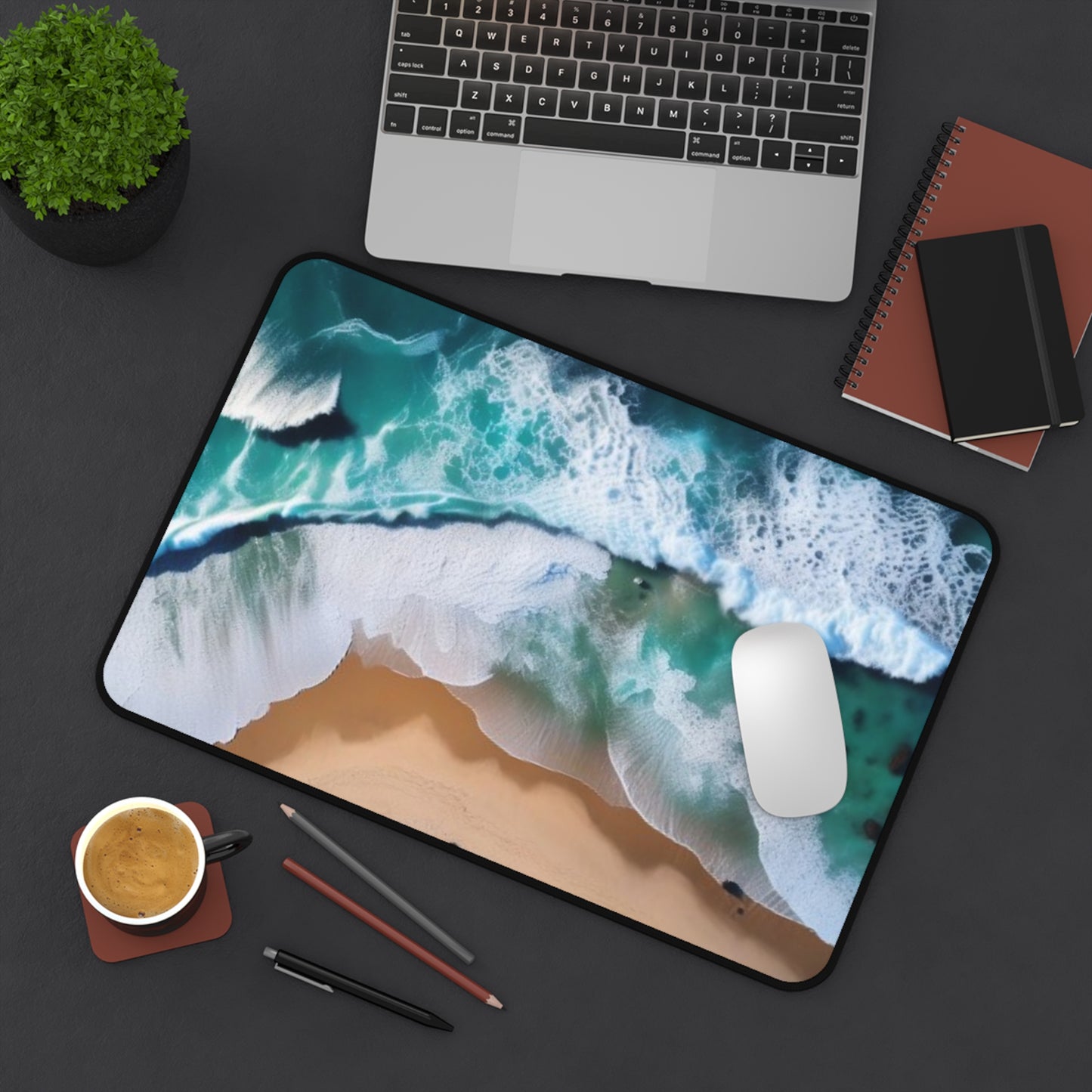 Large Gaming Mouse Pad – Premium Mouse Pad & Tech Accessory for Home & Office, Premium Desk Mat, Gaming Mouse Pad, Non-slip, Ocean Waves Desk Mat – Create a Serene Workspace