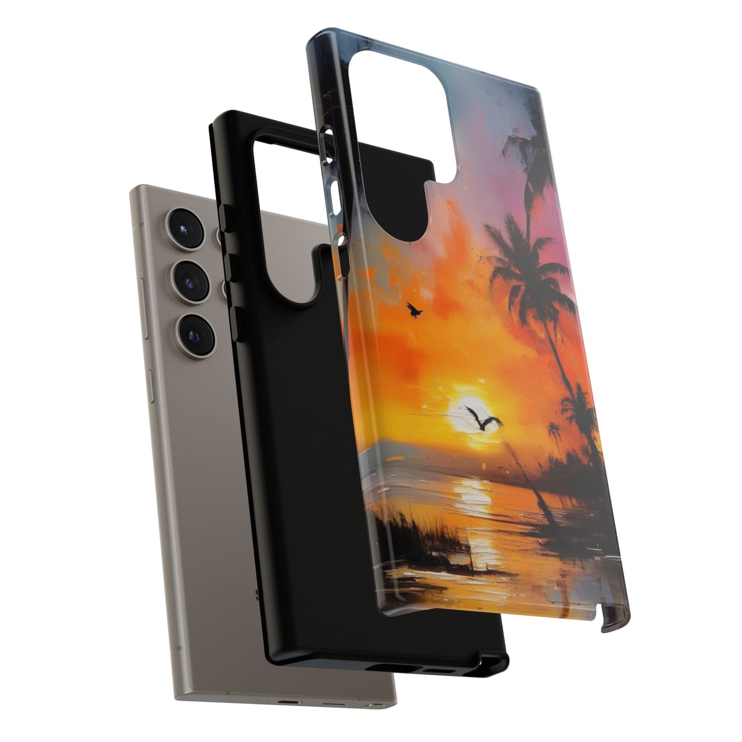 Tough Case Phone Case for Samsung Galaxy S25/S24 – Dual Layer, Matte/Glossy Finish, Wireless Charging Compatible