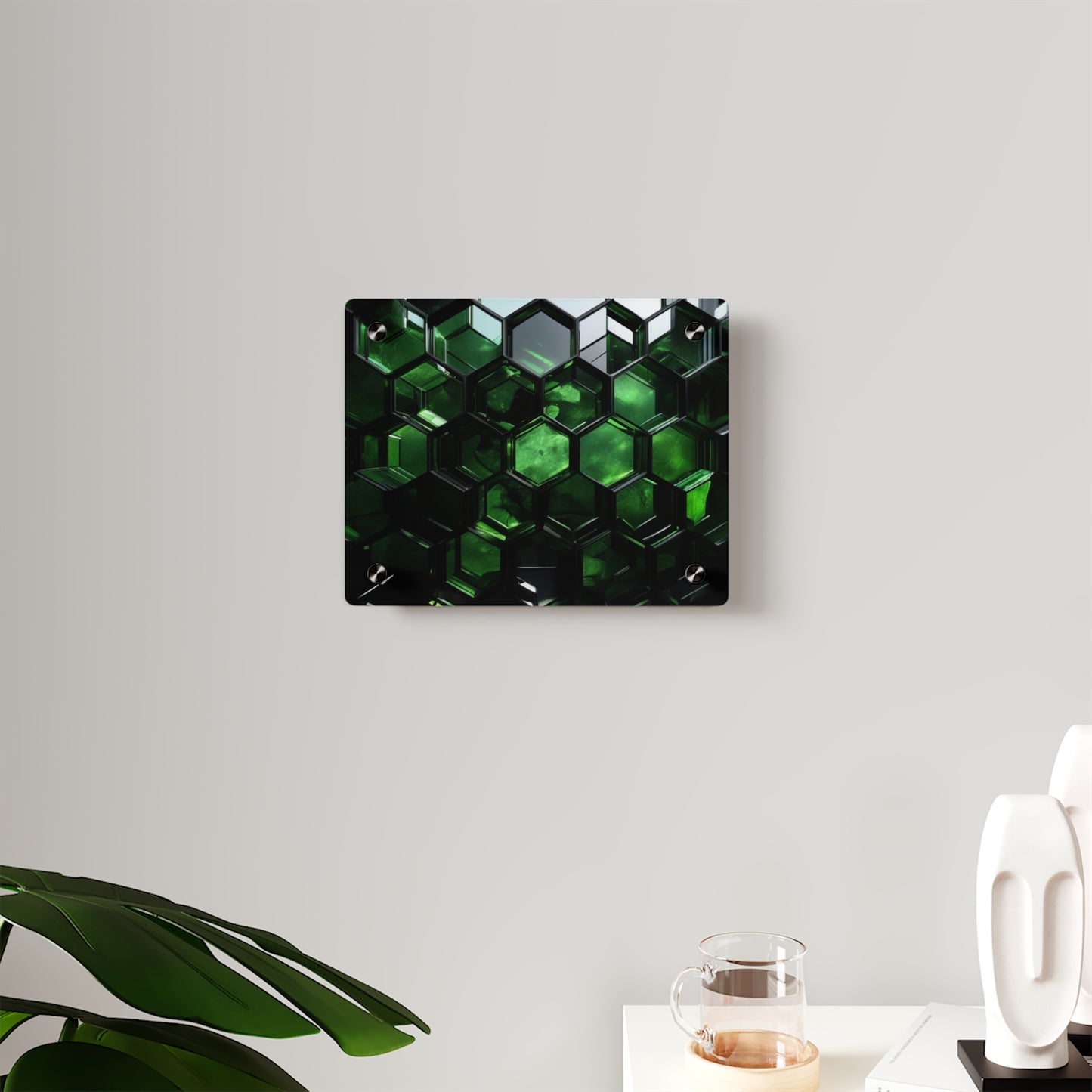 Modern Acrylic Wall Art Panels - Geometric Home Décor, Unique Wall Accent, Minimalist Art for Living Room, Office, Gift for Art Lovers