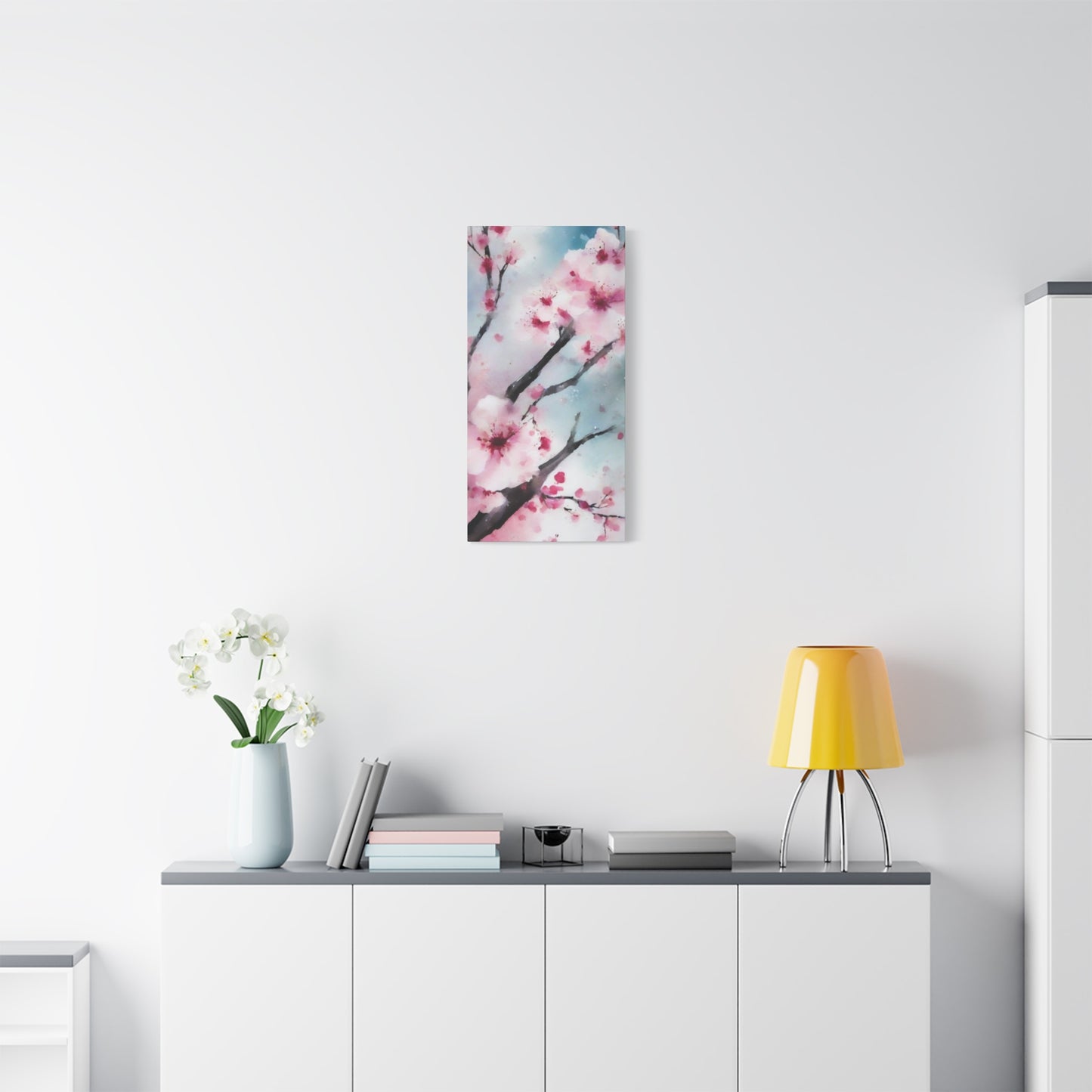 Abstract Art Canvas Print – Modern Wall Art, Digital Artwork, Matte Canvas, Ready to Hang, Home & Office Décor, Modern Wall Décor, Cherry Blossom Canvas Art - Floral Wall Decor