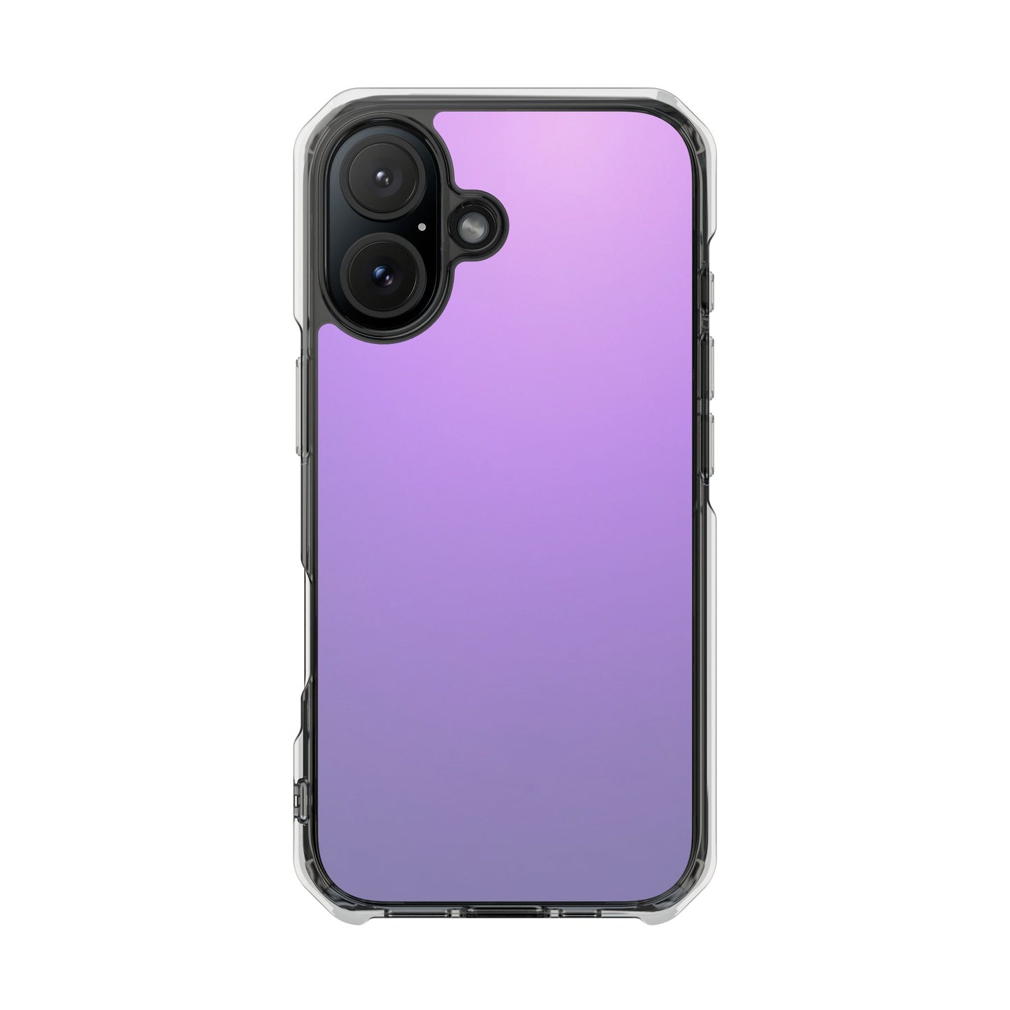 Magnetic Phone Cases for iPhone16/15/14, Impact Protection, Purple Gradient iPhone Case, Durable Clear Cover, Trendy Accessory, Gift for Tech Lovers