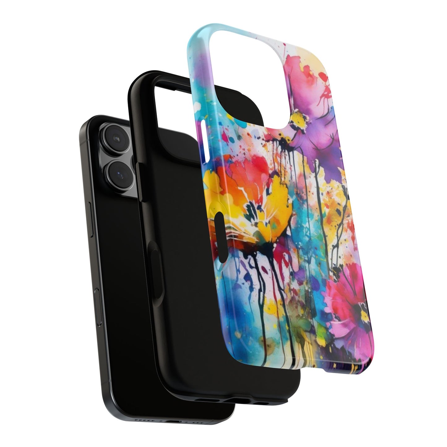 Tough Case Phone Case for iPhone 16 Pro – Dual Layer, Matte/Glossy Finish, Wireless Charging Compatible