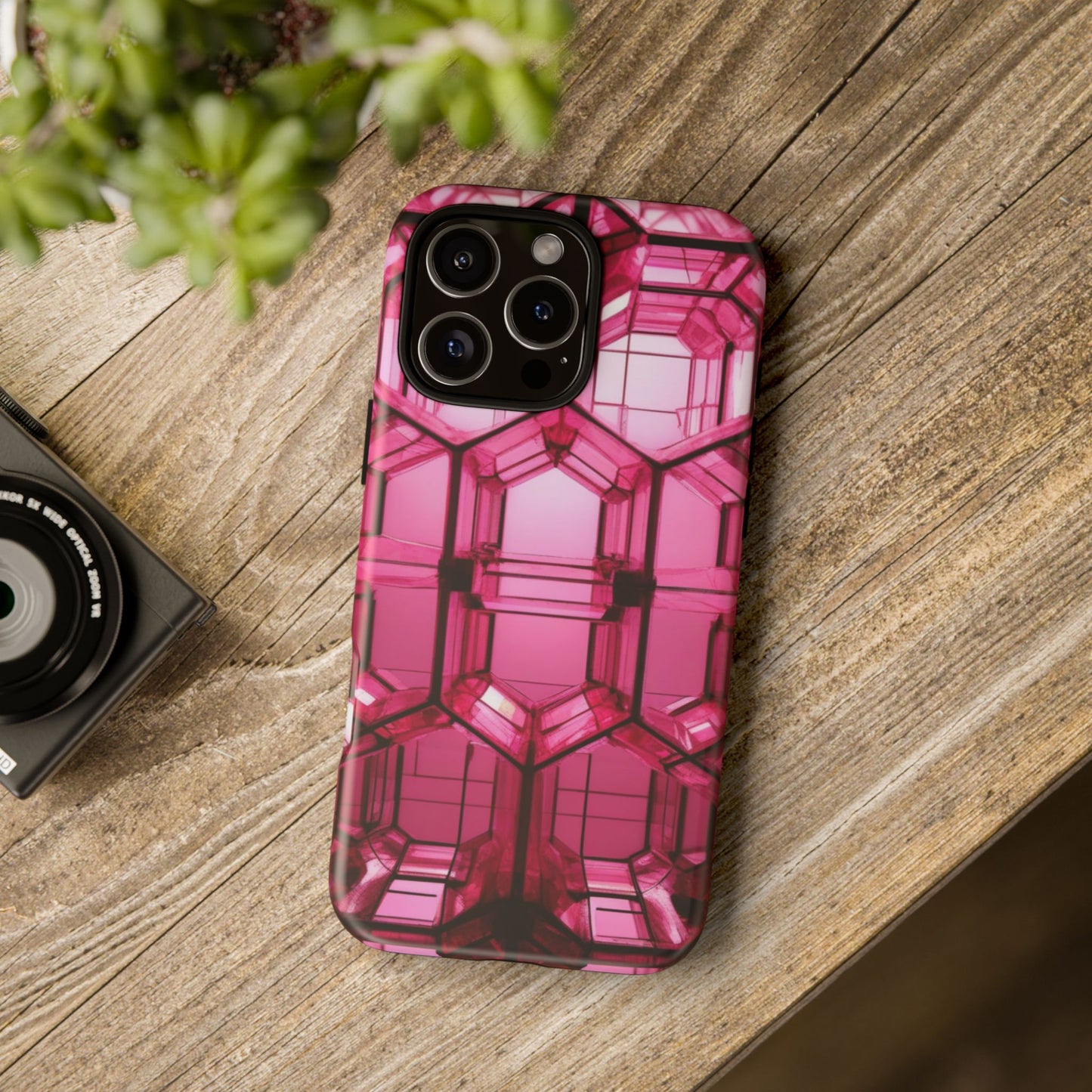 Stylish Pink Phone Case for iPhone 17/16/15/14, Gifts for Her