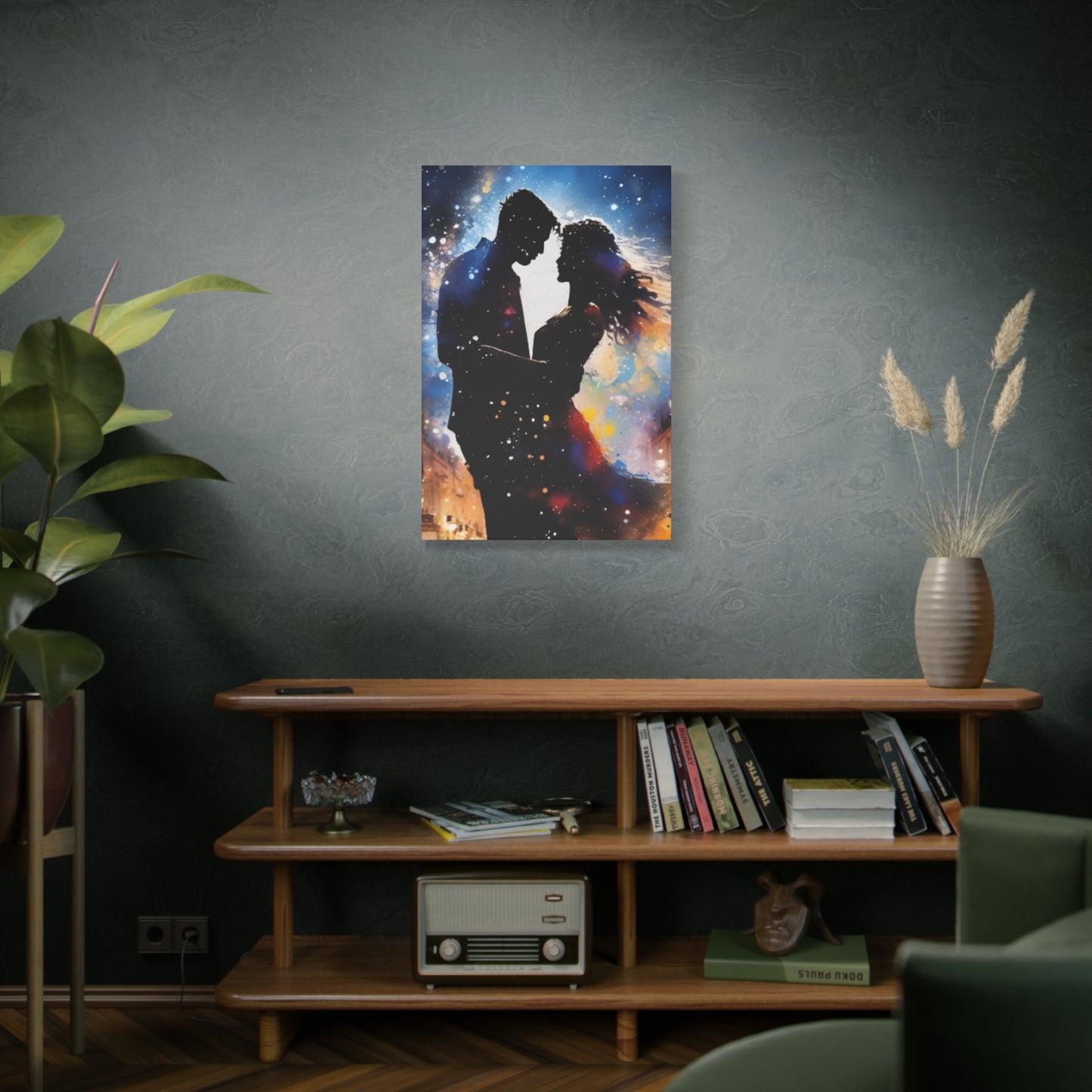 Abstract Art Canvas Print – Modern Wall Art, Digital Artwork, Matte Canvas, Ready to Hang, Home & Office Décor, Modern Wall Décor, Home Decoration, Couple Artwork, Unique Gift for Anniversary, Valentine's Day