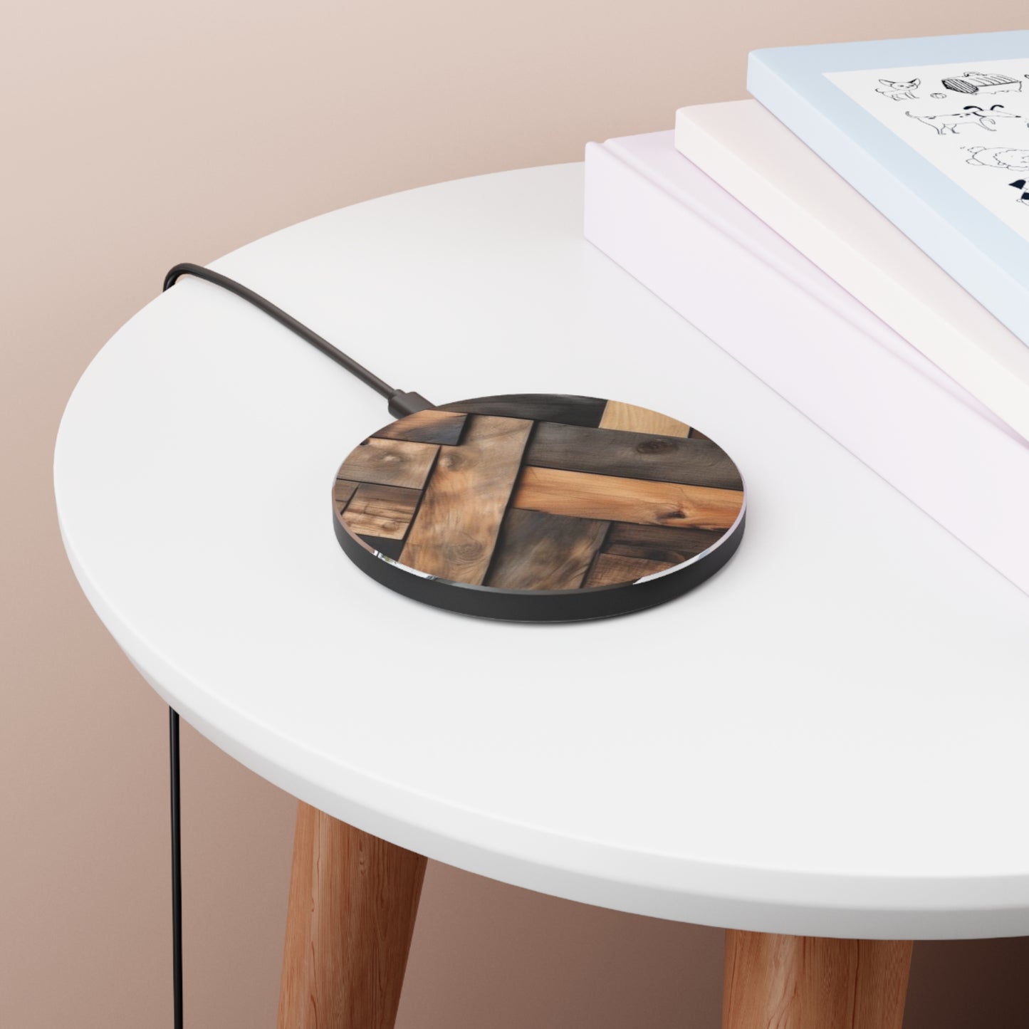 10W Fast Wireless Phone Charger – Qi-Certified for iPhone 16/15/14, Samsung Galaxy S25/S24/S23, Google Pixel 7/8/9 – Sleek, Compact Design with Micro USB Cable.