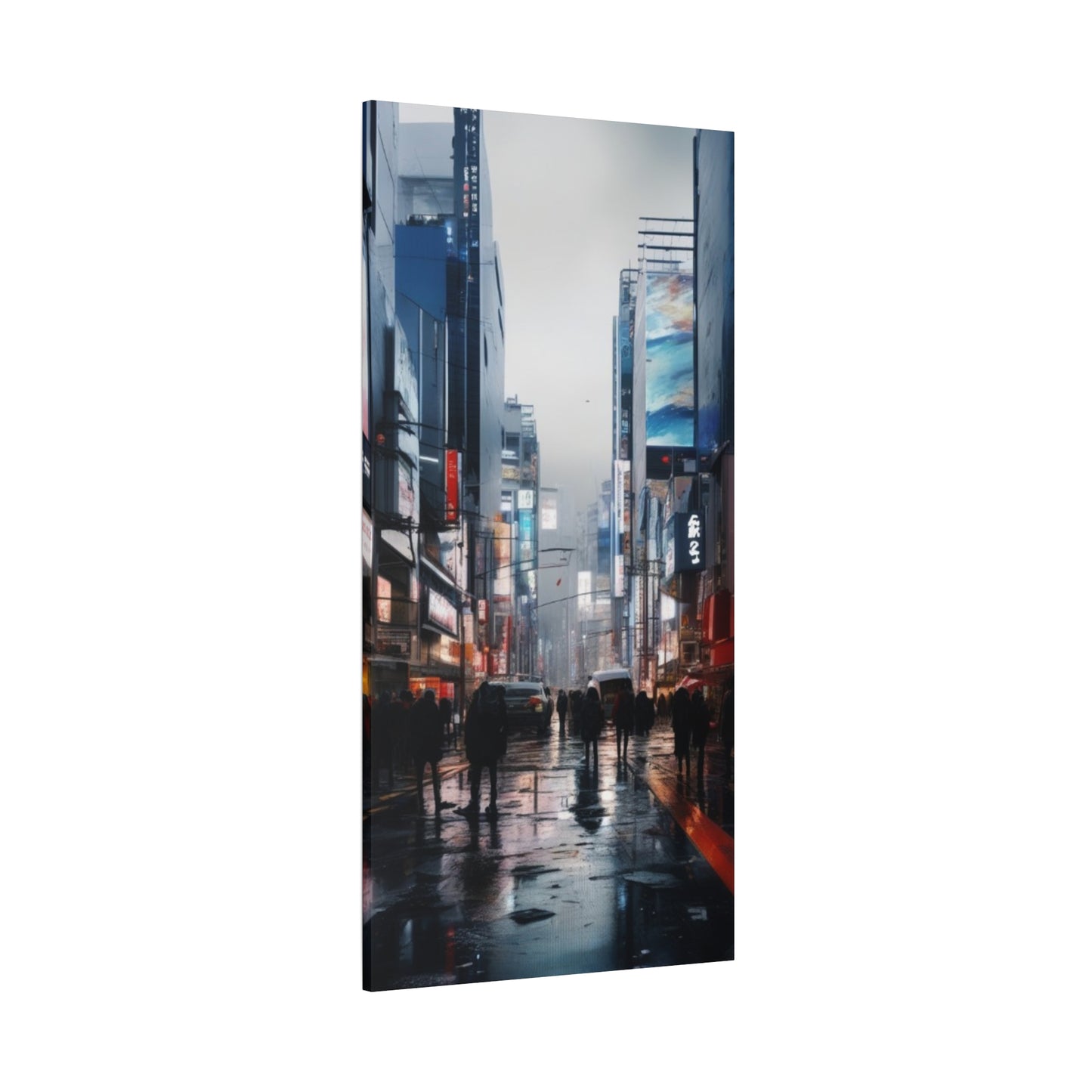 Abstract Art Canvas Print – Modern Wall Art, Digital Artwork, Matte Canvas, Ready to Hang, Home & Office Décor, Modern Wall Décor, Urban Nightlife Canvas Art - Modern Cityscape Wall Decor