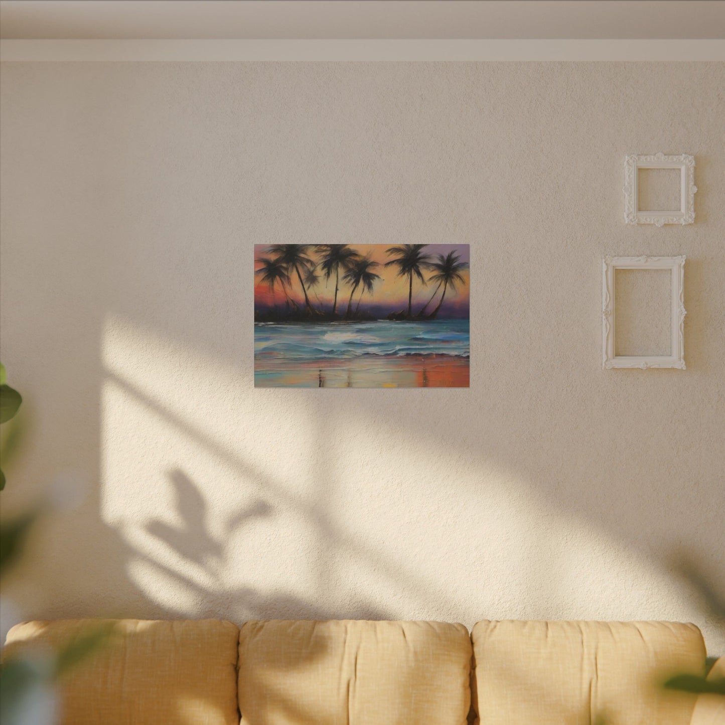 Abstract Art Canvas Print – Beach, Hawaii, Modern Wall Art, Digital Artwork, Matte Canvas, Ready to Hang, Home & Office Décor, Modern Wall Décor, Matte Canvas, Stretched, 0.75"