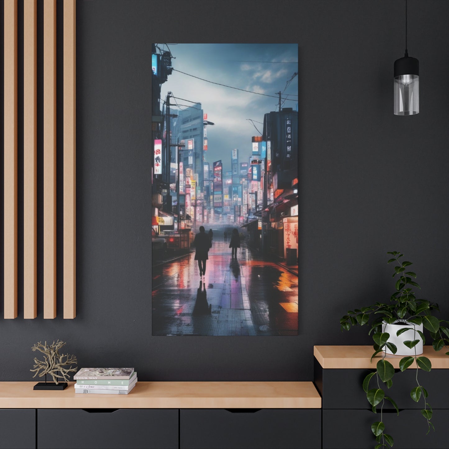 Abstract Art Canvas Print – Modern Wall Art, Matte Canvas, Ready to Hang, Home & Office Décor, Modern Wall Décor, Urban Cityscape Canvas Art - Stretched Matte 1.25"