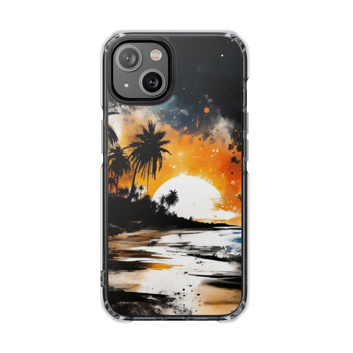 Magnetic Phone Case for iPhone 16/15/14 | Stylish Clear Impact Case, Trendy Protection for iPhone, Unique Gifts for Tech Lovers, Modern Aesthetic
