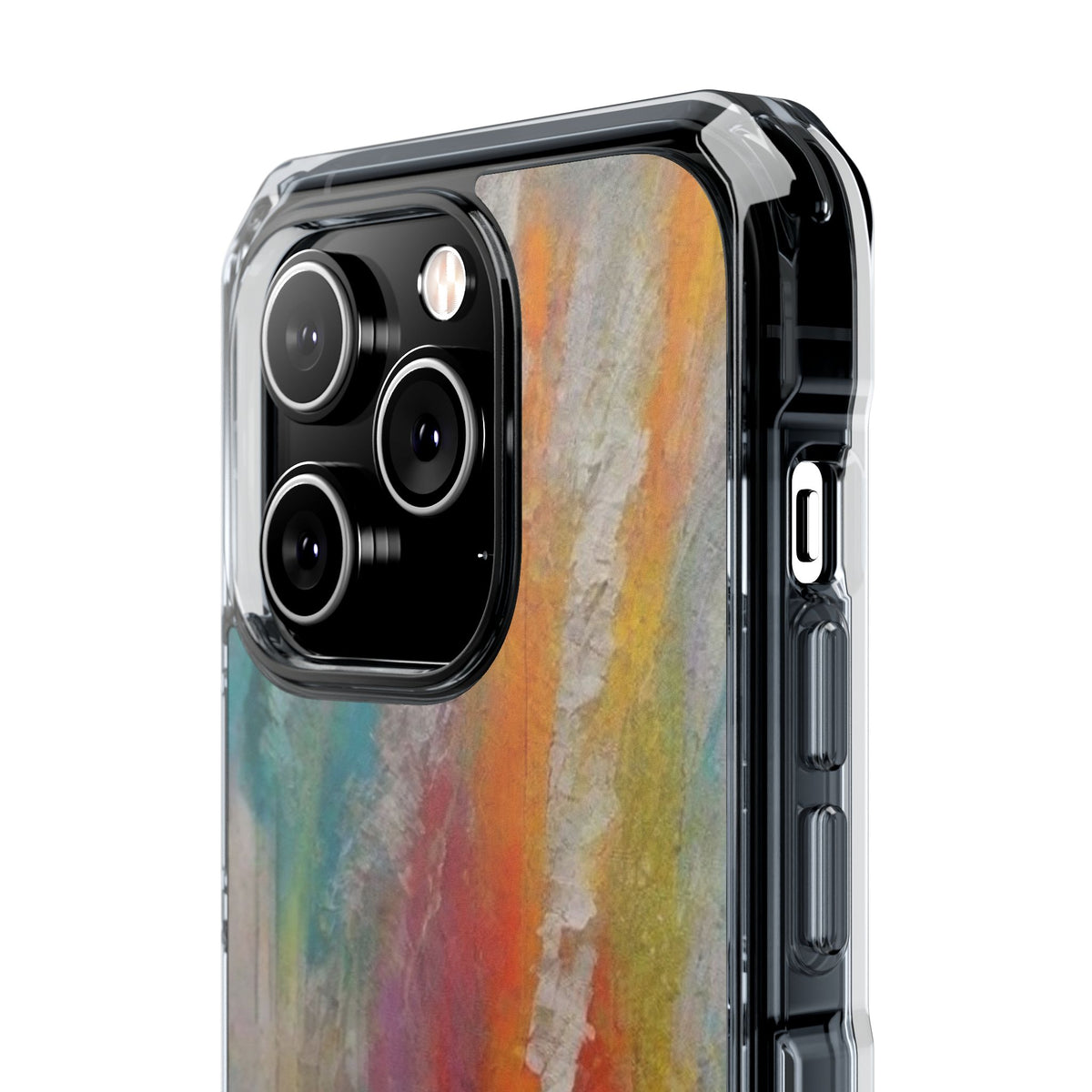 Magnetic Impact Phone Case for iPhone 16/15/14. Vibrant Magnetic Clear Phone Case, Artistic Design, Custom Phone Cover, Gift for Her, Colorful Aesthetic, Phone Accessories