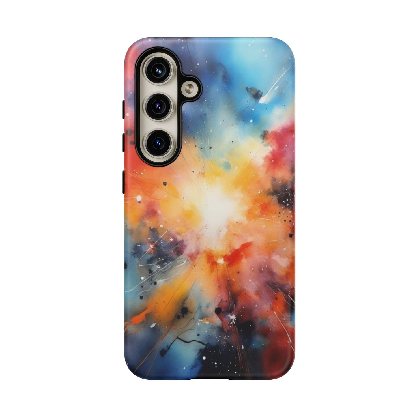 Tough Case Phone Case for Samsung Galaxy S25/S24 – Dual Layer, Matte/Glossy Finish, Wireless Charging Compatible, Galaxy Art Phone Case - Tough and Stylish Protection for Your Device