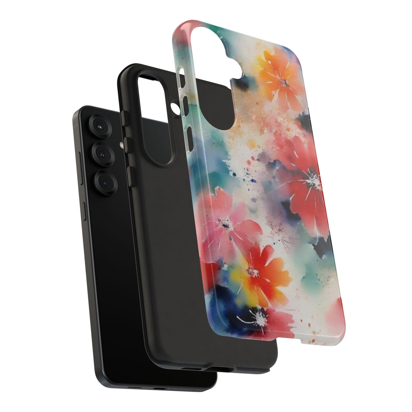 Tough Case Phone Case for Samsung Galaxy S25/S24 – Dual Layer, Matte/Glossy Finish, Wireless Charging Compatible