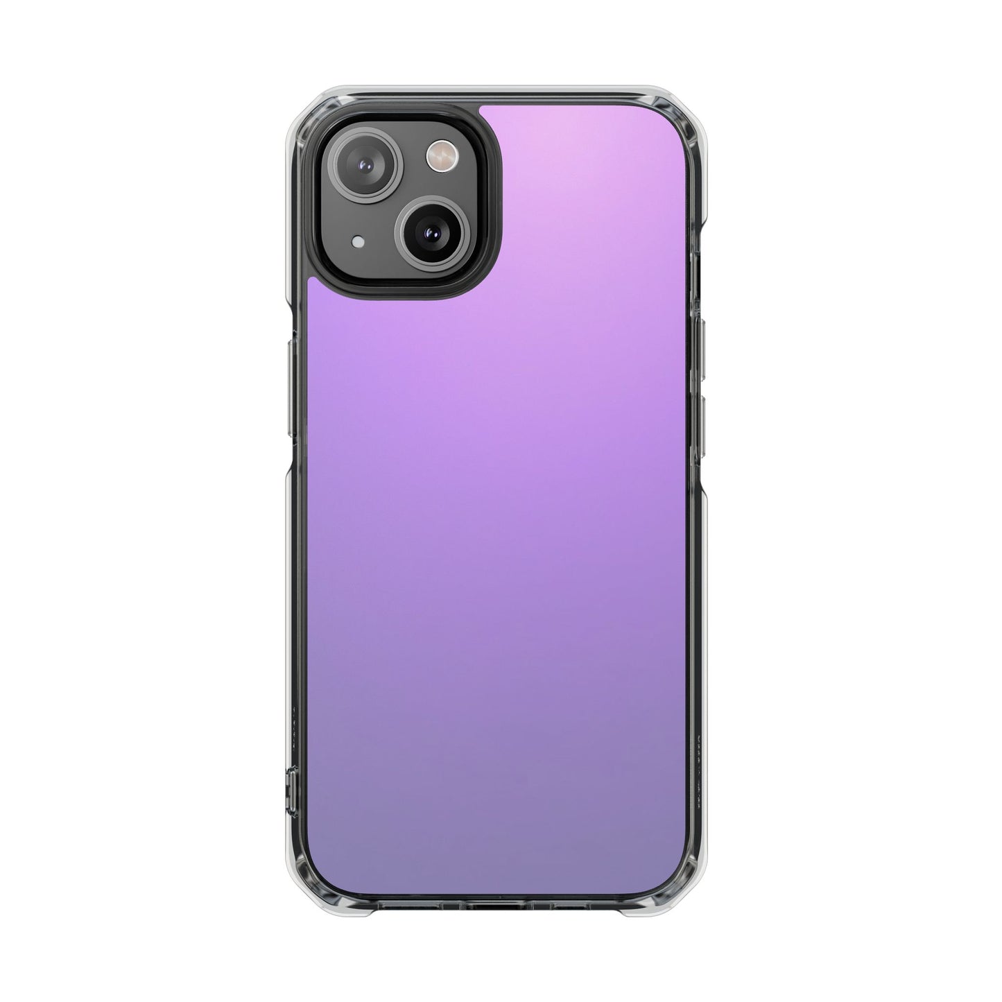 Magnetic Phone Cases for iPhone16/15/14, Impact Protection, Purple Gradient iPhone Case, Durable Clear Cover, Trendy Accessory, Gift for Tech Lovers
