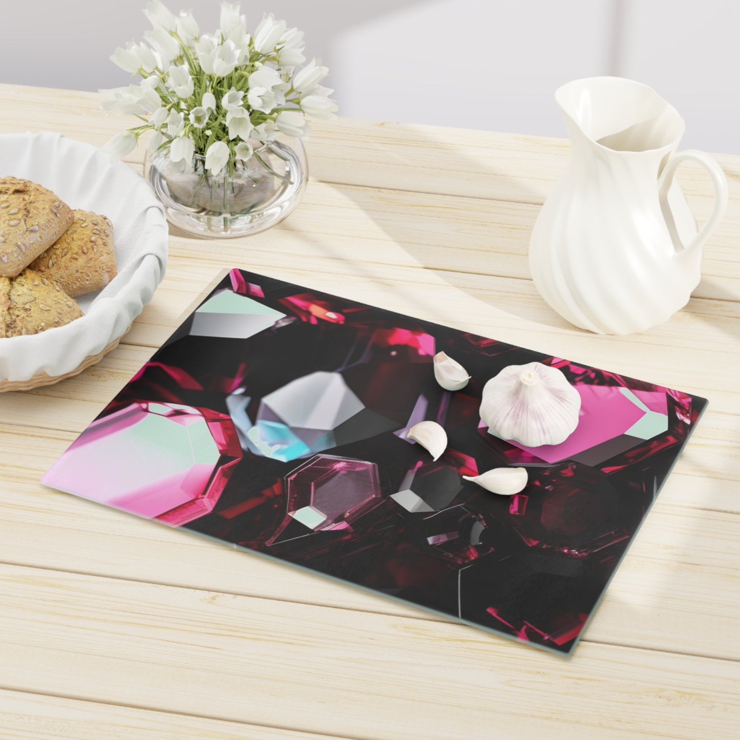 Tempered Glass Cutting Board – Hygienic, Scratch-Resistant, Dishwasher-Safe | Modern Kitchen Essential