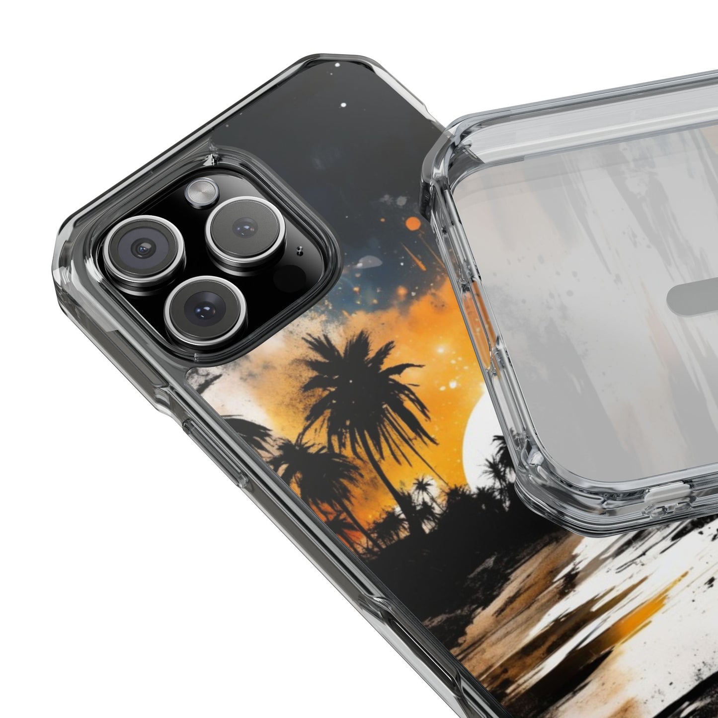 Magnetic Phone Case for iPhone 16/15/14 | Stylish Clear Impact Case, Trendy Protection for iPhone, Unique Gifts for Tech Lovers, Modern Aesthetic