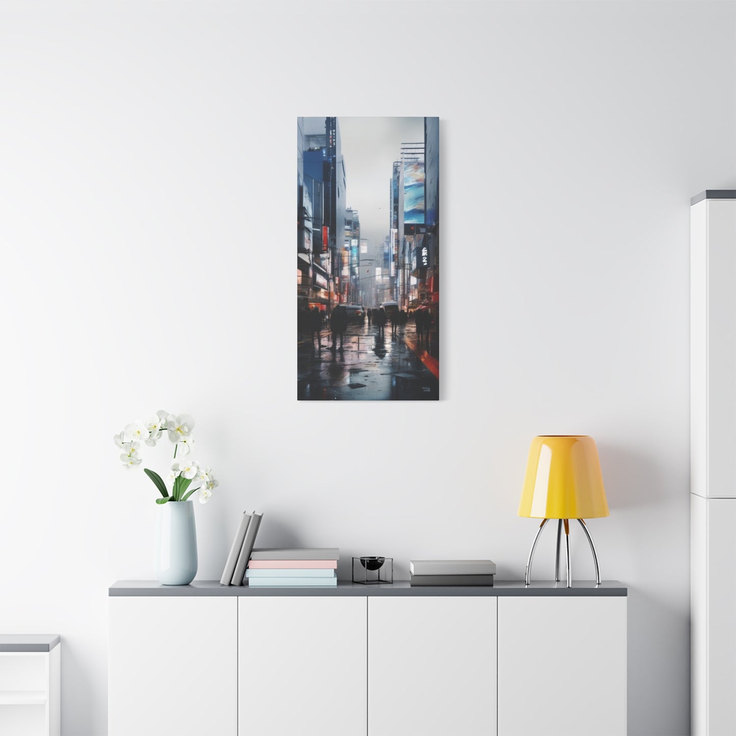 Abstract Art Canvas Print – Modern Wall Art, Digital Artwork, Matte Canvas, Ready to Hang, Home & Office Décor, Modern Wall Décor, Urban Nightlife Canvas Art - Modern Cityscape Wall Decor