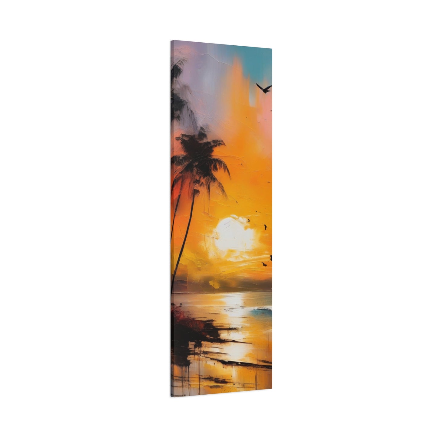Abstract Art Canvas Print – Modern Wall Art, Digital Artwork, Matte Canvas, Ready to Hang, Home & Office Décor, Modern Wall DécorTropical Sunset Canvas Art - 1.25" Stretched Wall Decor for Home