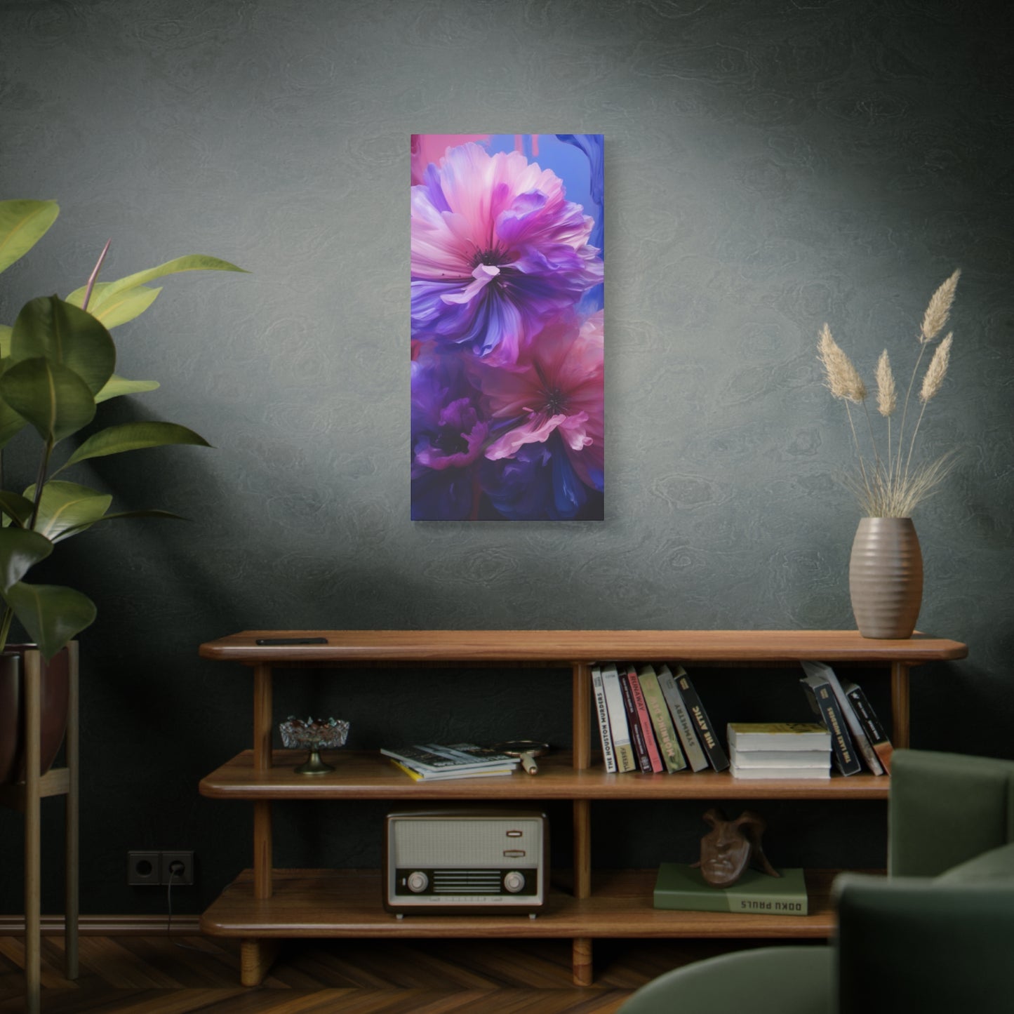 Abstract Art Canvas Print – Modern Wall Art, Digital Artwork, Matte Canvas, Ready to Hang, Home & Office Décor, Modern Wall Décor, Vibrant Floral Canvas Wall Art - Matte Stretched Decor for Home