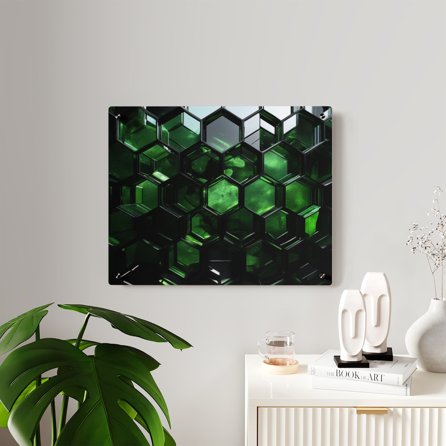 Modern Acrylic Wall Art Panels - Geometric Home Décor, Unique Wall Accent, Minimalist Art for Living Room, Office, Gift for Art Lovers