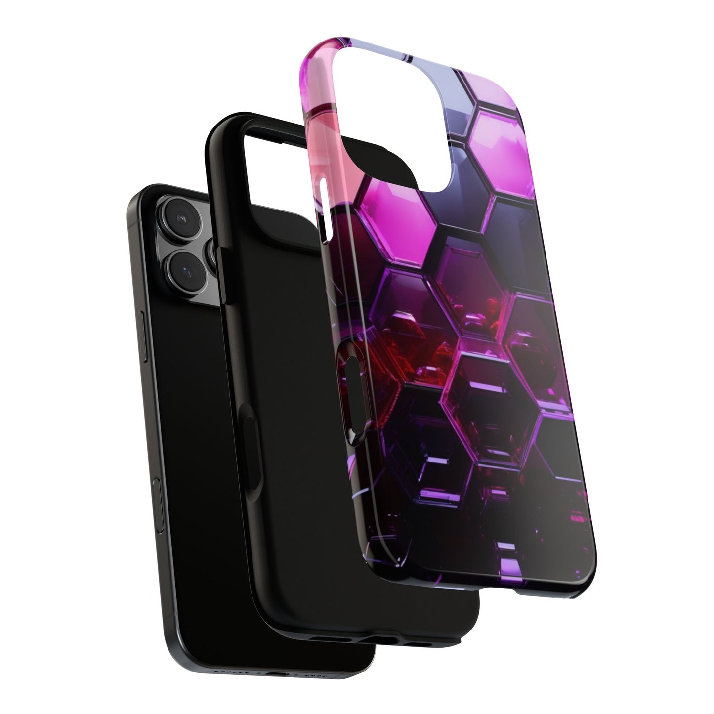 iPhone Tough Case Phone Case for iPhone 14\15\16 – Dual Layer, Matte/Glossy Finish, Wireless Charging Compatible