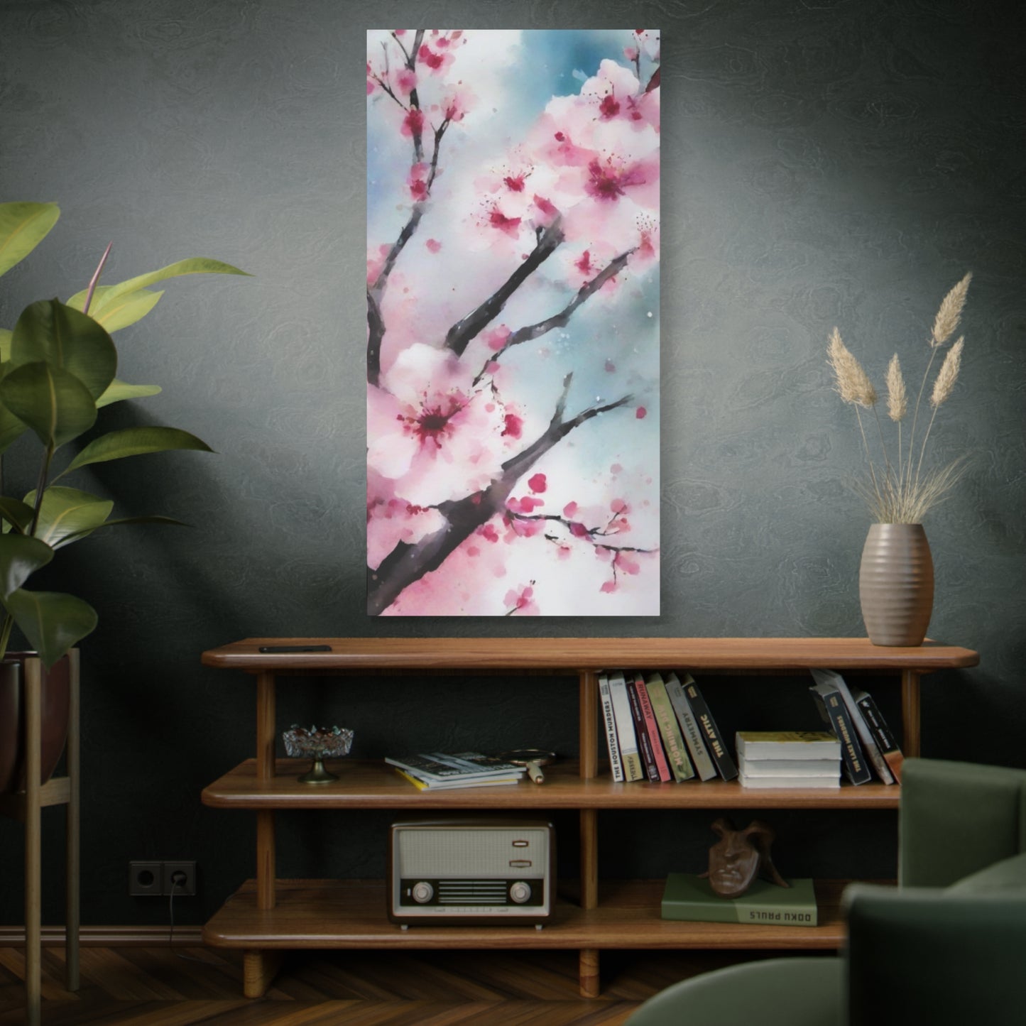 Abstract Art Canvas Print – Modern Wall Art, Matte Canvas, Ready to Hang, Home & Office Décor, Modern Wall Décor, Cherry Blossom Canvas Art - Floral Wall Decor