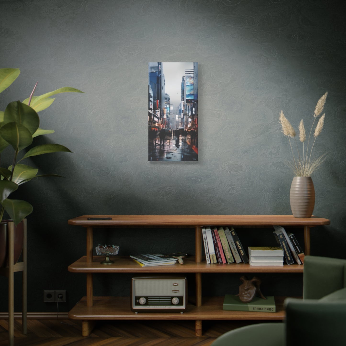 Abstract Art Canvas Print – Modern Wall Art, Digital Artwork, Matte Canvas, Ready to Hang, Home & Office Décor, Modern Wall Décor, Urban Nightlife Canvas Art - Modern Cityscape Wall Decor
