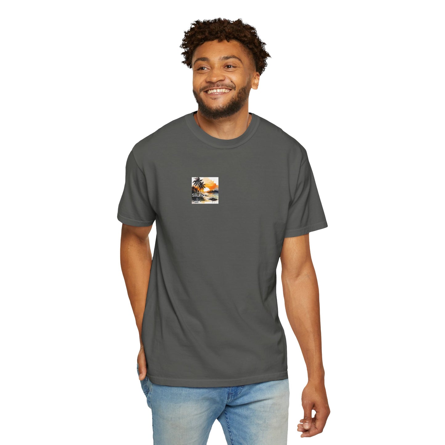 Tropical Sunset T-shirt | Unisex Garment-Dyed Tee | Beach Vibe, Summer Fashion, Vacation Essential, Gift Idea, Relaxed Style