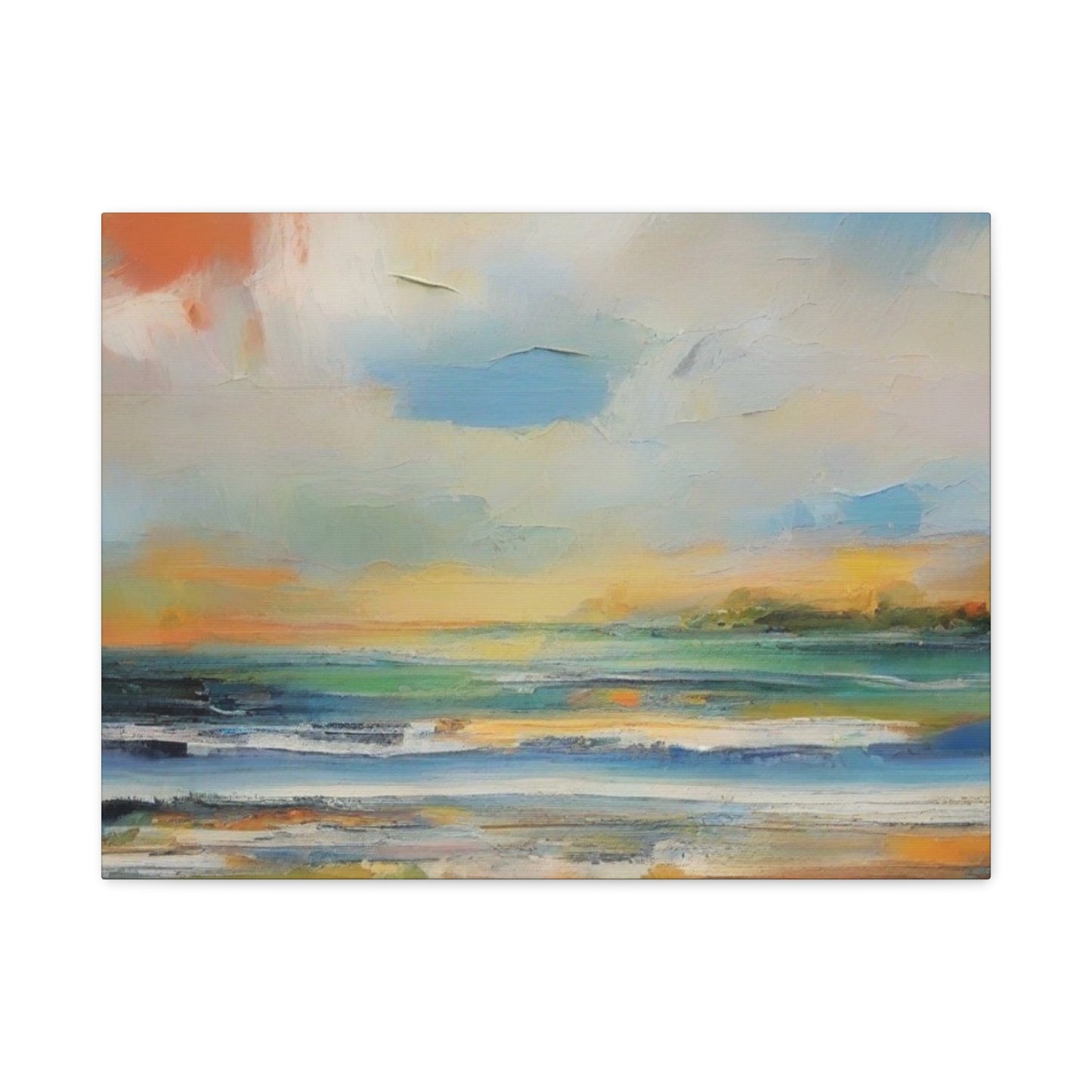 Abstract Art Canvas Print – Modern Wall Art, Digital Artwork, Matte Canvas, Ready to Hang, Home & Office Décor, Modern Wall Décor, Serene Coastal Canvas Art