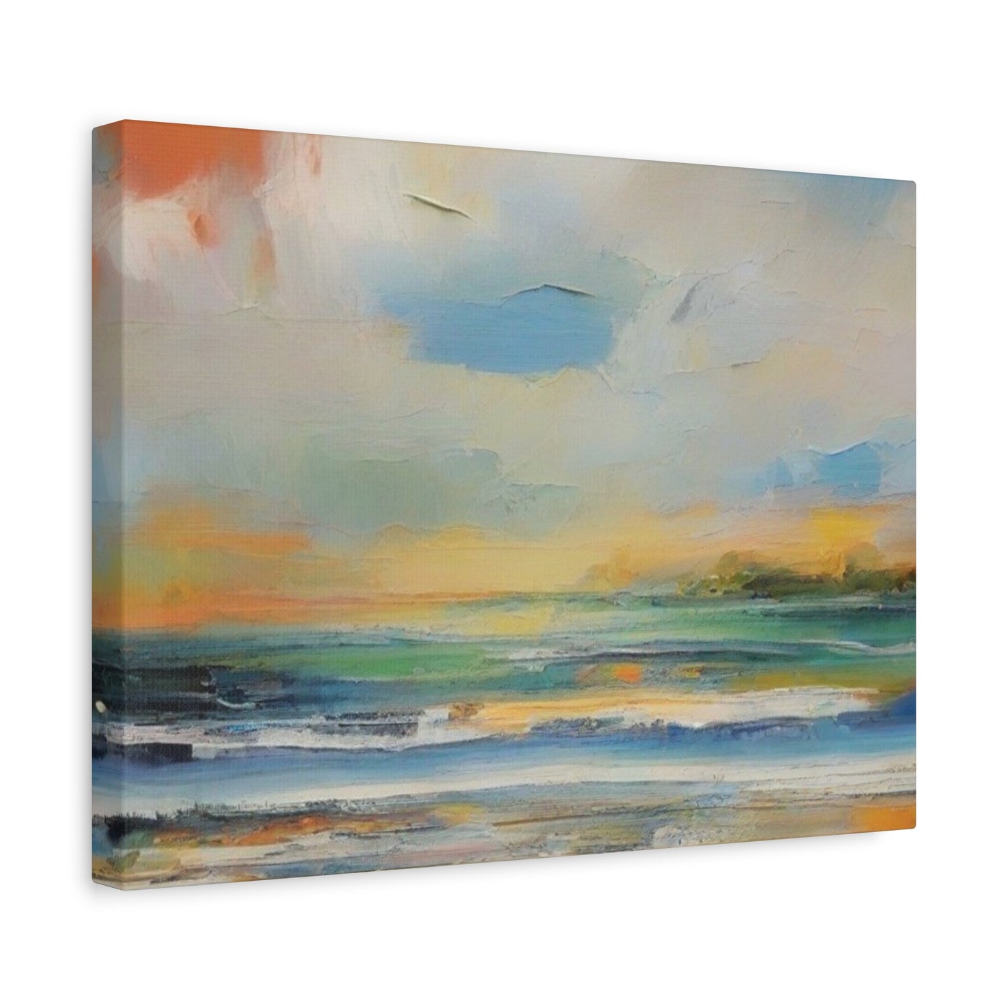 Abstract Art Canvas Print – Modern Wall Art, Digital Artwork, Matte Canvas, Ready to Hang, Home & Office Décor, Modern Wall Décor, Serene Coastal Canvas Art
