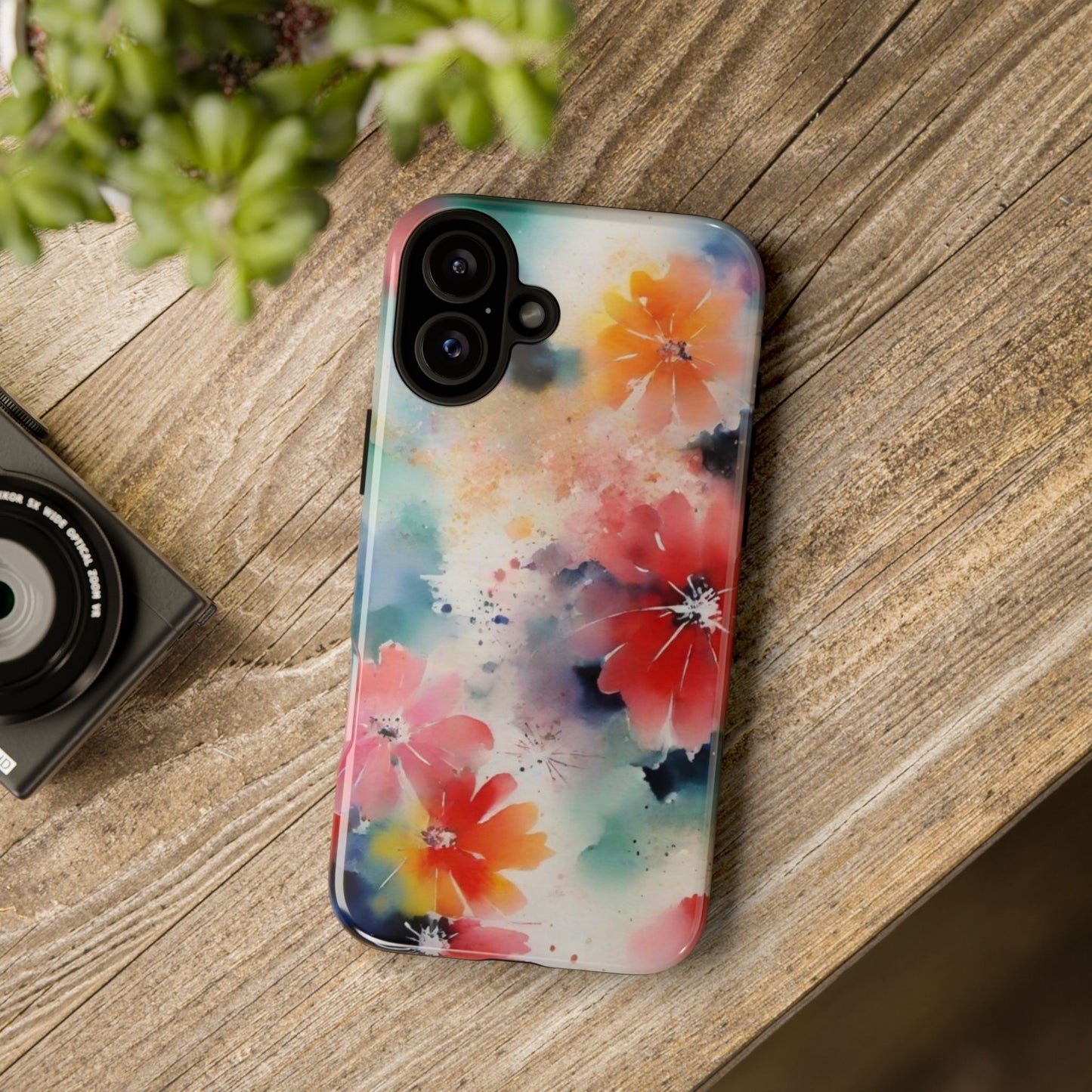 iPhone Tough Case Phone Case for iPhone 16– Dual Layer, Matte/Glossy Finish, Wireless Charging Compatible
