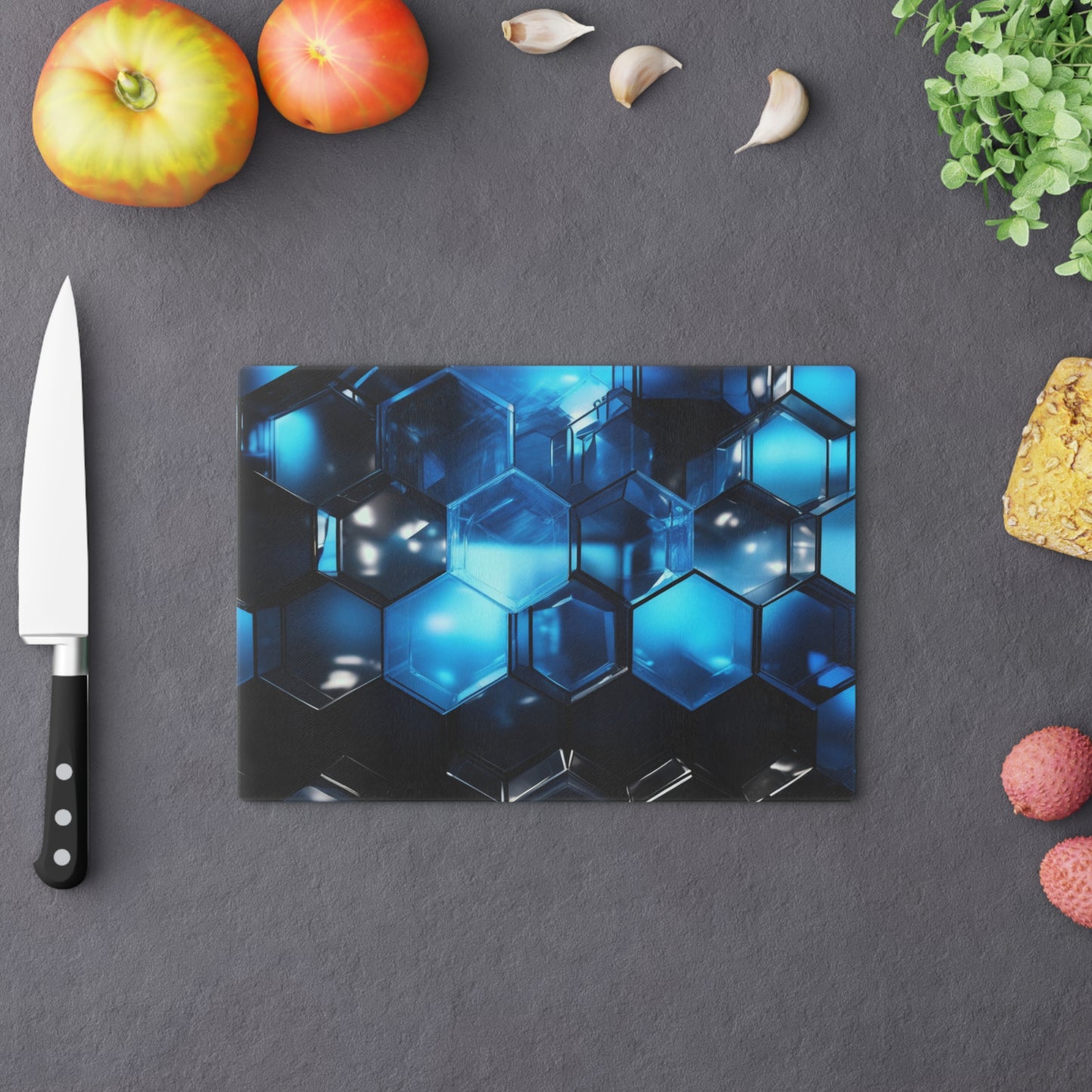 Tempered Glass Cutting Board – Hygienic, Scratch-Resistant, Dishwasher-Safe | Modern Kitchen Essential, Elegant Kitchen Decor, Unique Gift for Chefs, Housewarming, Wedding, Culinary Enthusiasts