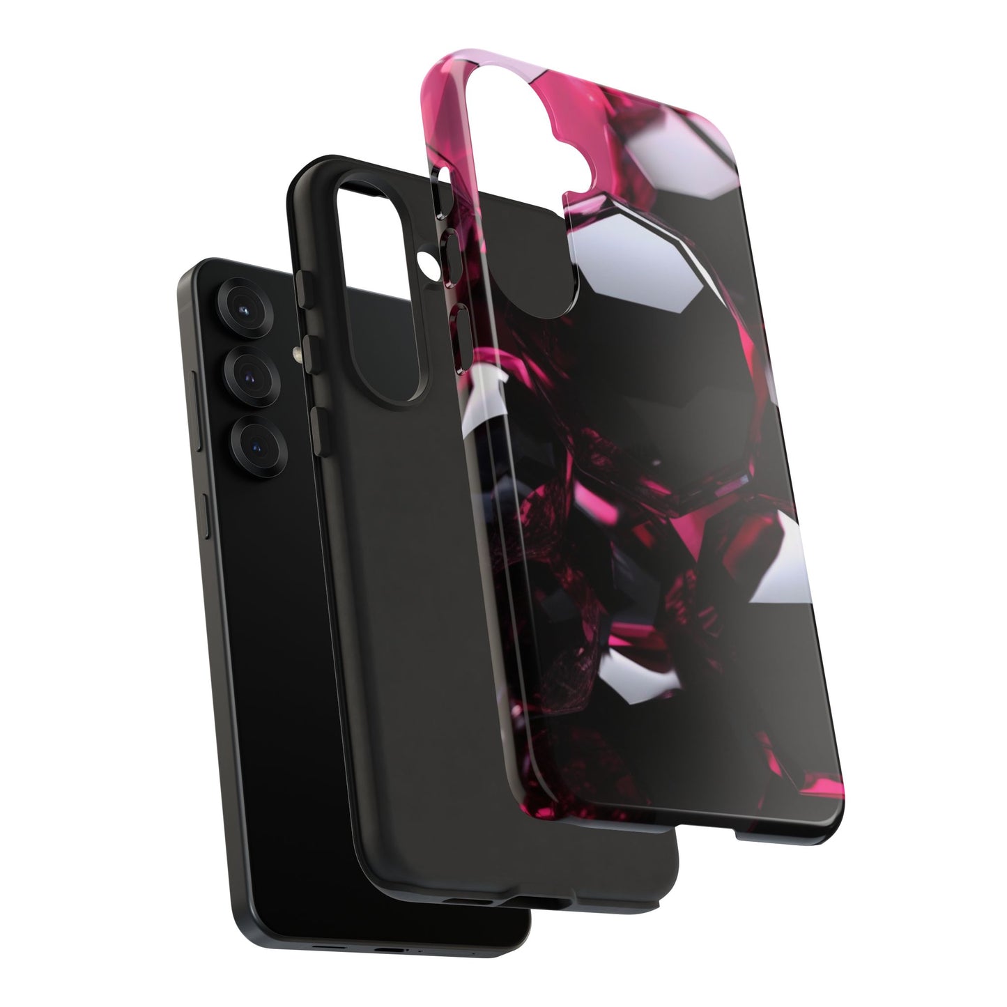 Tough Case Phone Case for Samsung Galaxy S25/S24 – Dual Layer, Matte/Glossy Finish, Wireless Charging Compatible