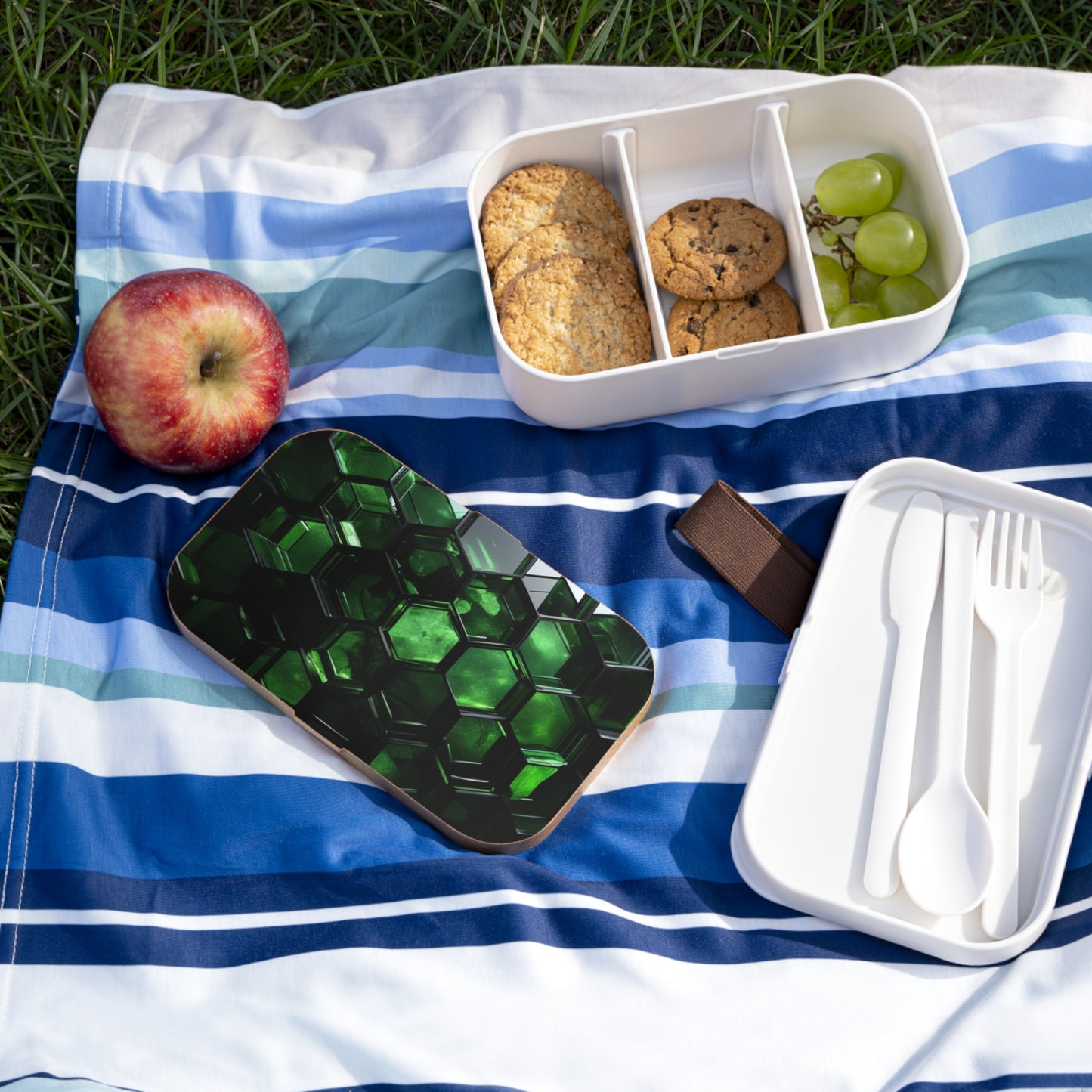 Stylish Bento Lunch Box - Eco-Friendly Food Container, Perfect for Meal Prep, School Lunch, Work, and Picnics