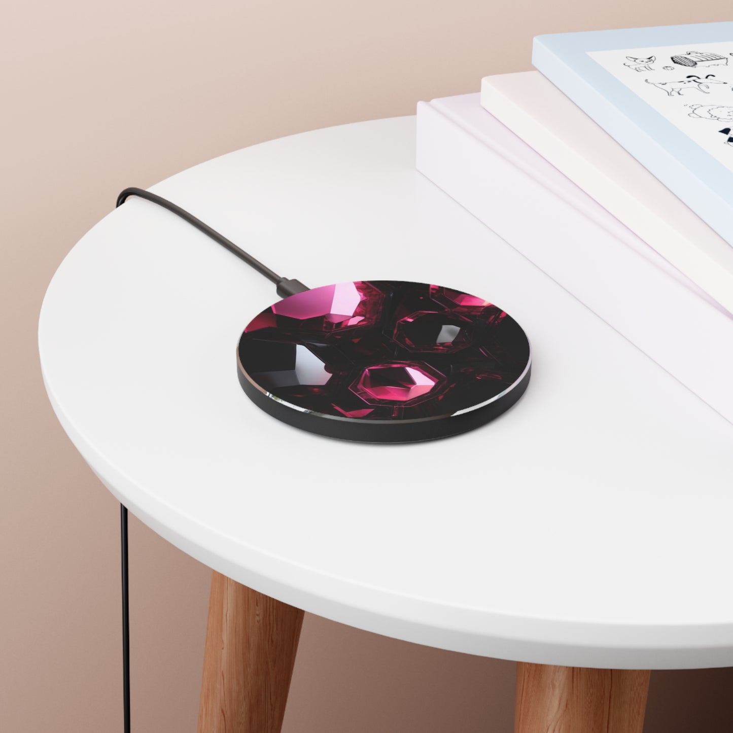 10W Fast Wireless Phone Charger – Qi-Certified for iPhone 16/15/14, Samsung Galaxy S25/S24/S23, Google Pixel 7/8/9 – Sleek, Compact Design with Micro USB Cable.