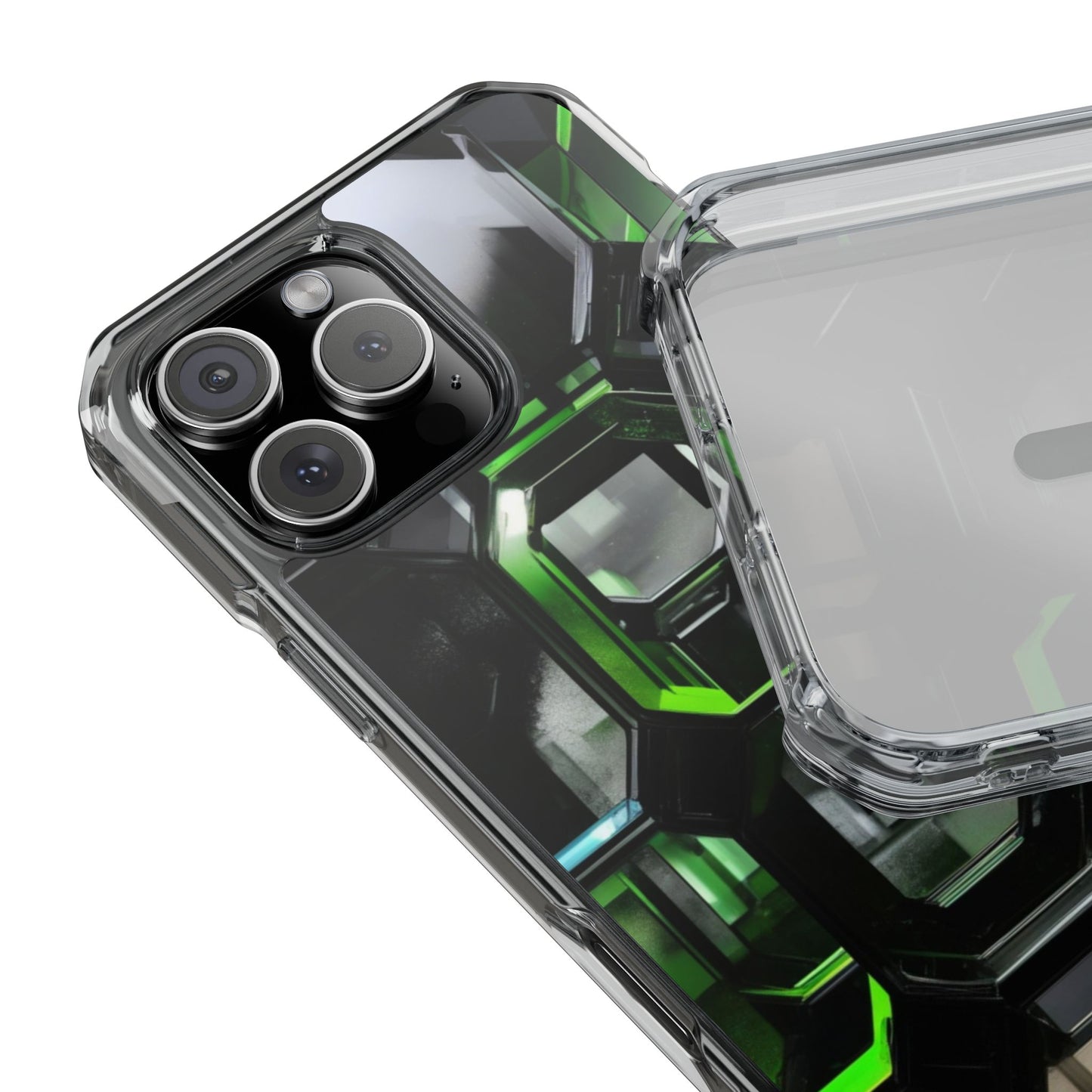 Magnetic Phone Case for iPhone 16/15/14 | Stylish Clear Impact Case, Trendy Protection for iPhone, Unique Gifts for Tech Lovers, Modern Aesthetic