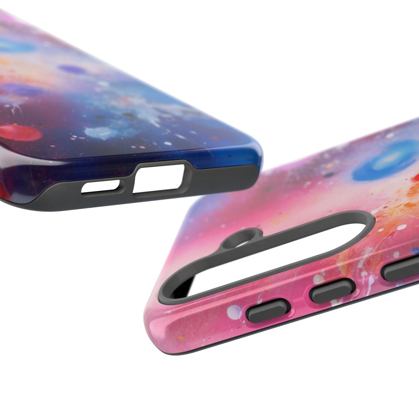 Tough Case Phone Case for Samsung Galaxy S25/S24 – Dual Layer, Matte/Glossy Finish, Wireless Charging Compatible, Cosmic Phone Case - Galaxy Inspired