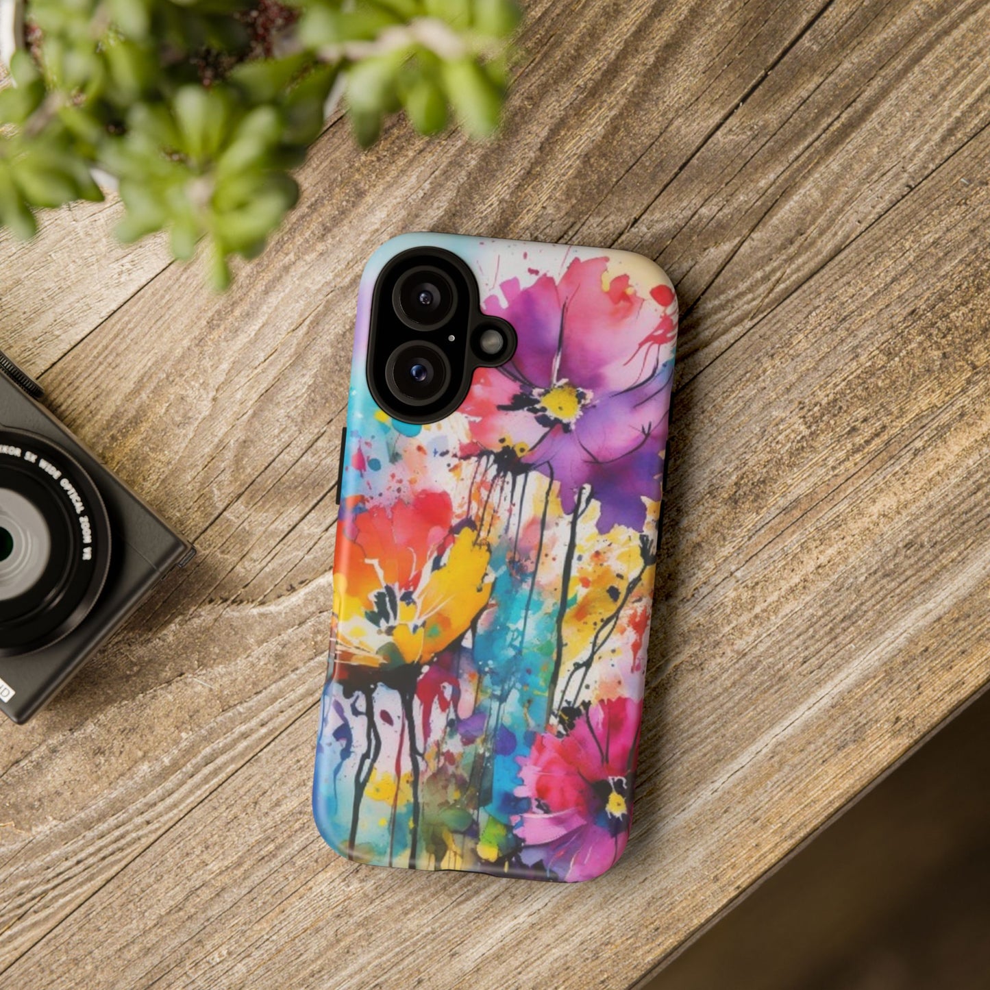 Tough Case Phone Case for iPhone 14,15,16 – Dual Layer, Matte/Glossy Finish, Wireless Charging Compatible