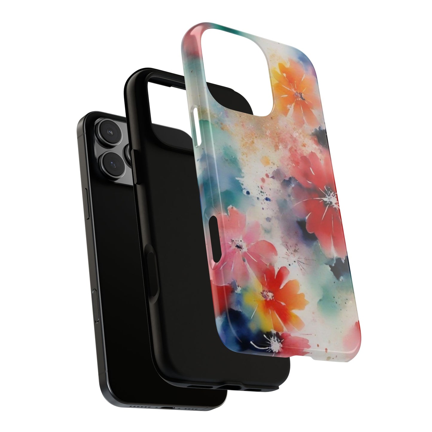 iPhone Tough Case Phone Case for iPhone 16– Dual Layer, Matte/Glossy Finish, Wireless Charging Compatible